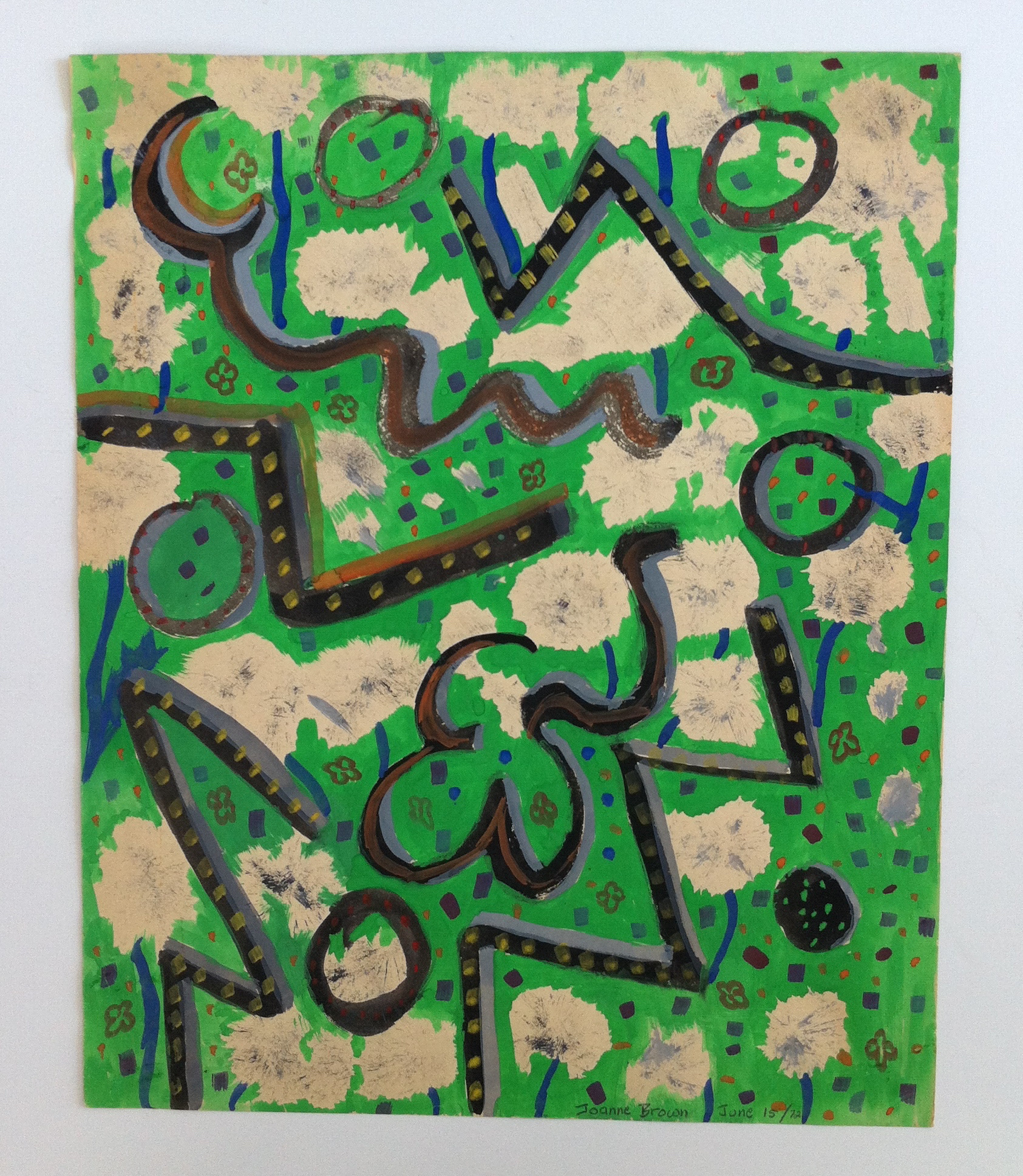 Dandelion Fluff, Watercolor on paper, 1972