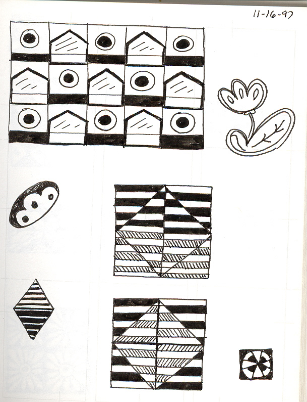 1997-11-16-a, Pen and Ink on Paper, 1997