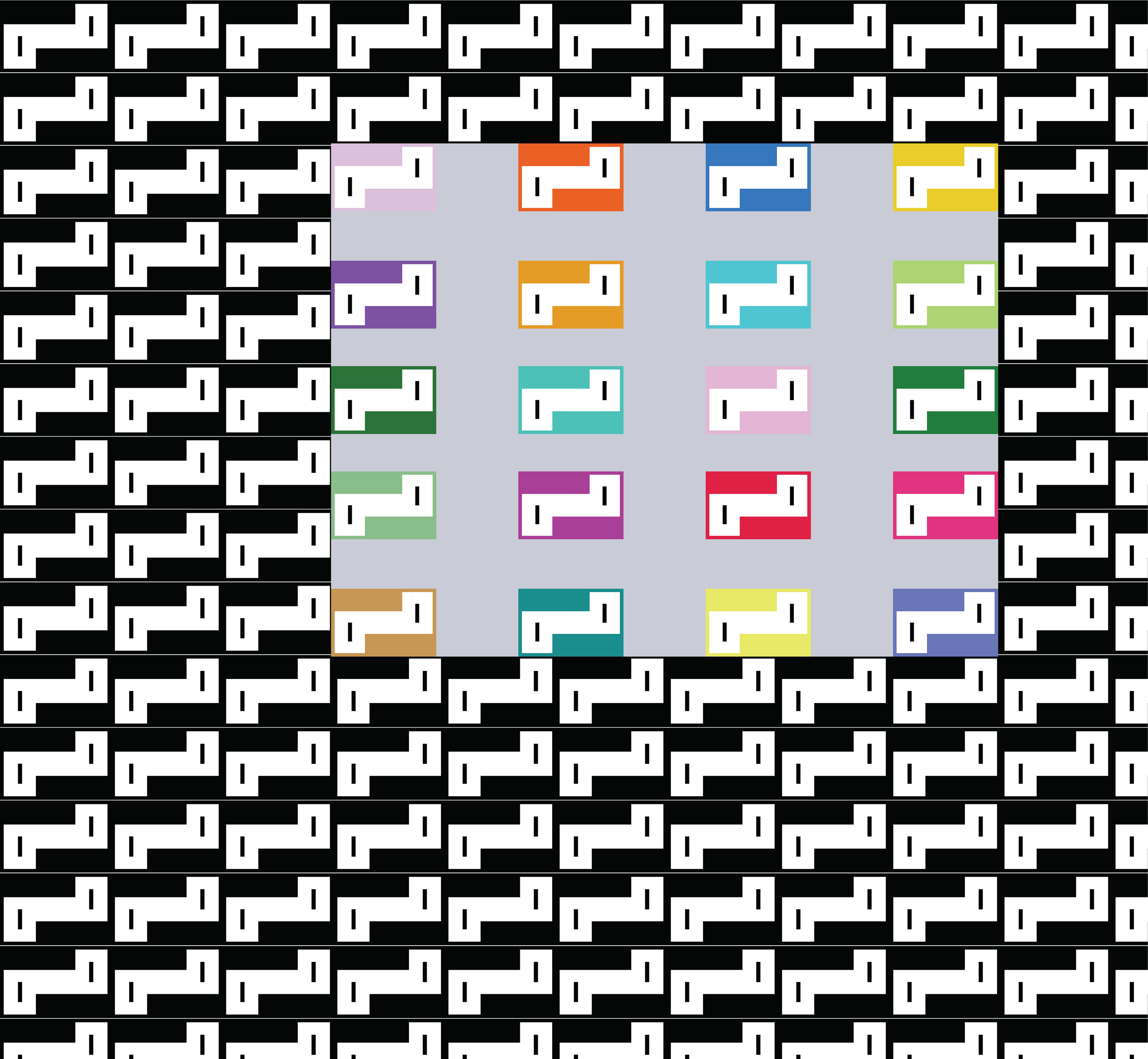 Staircase, Digital Art, pattern version 6, 2025