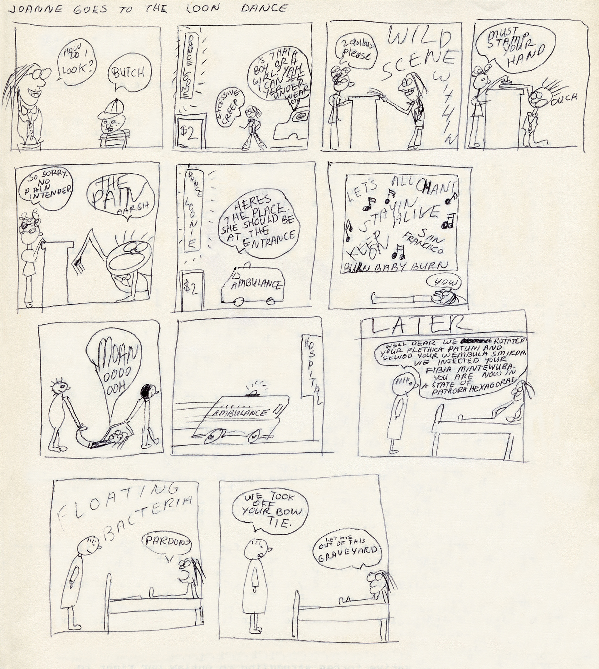 LOON Dance, Pen and Ink, 1978