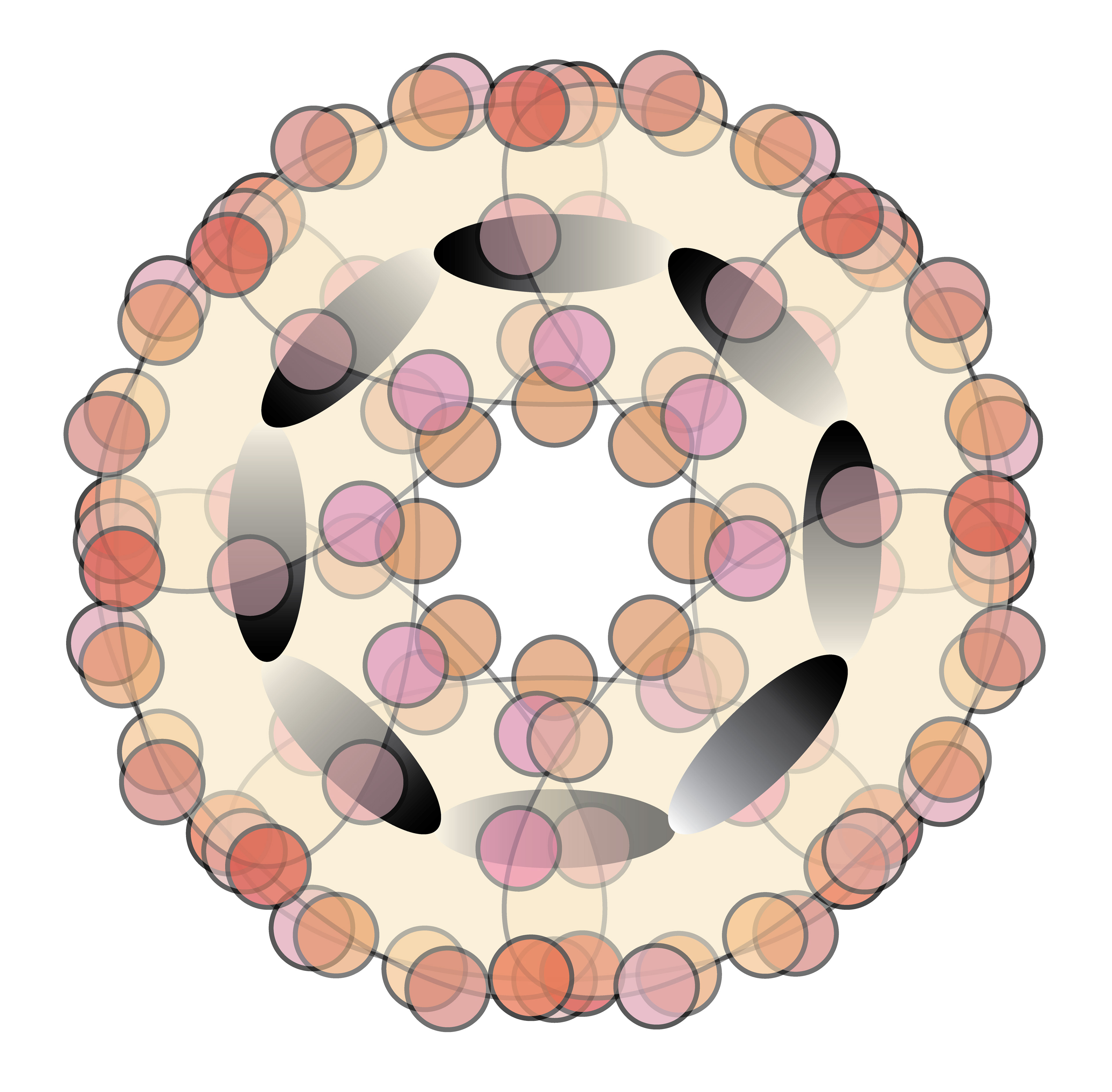 Flower Wheel of Happiness, Digital Art, Radial 1
