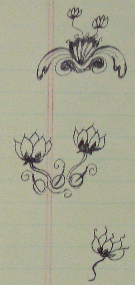 Drawing for Fire Flowers, 1993