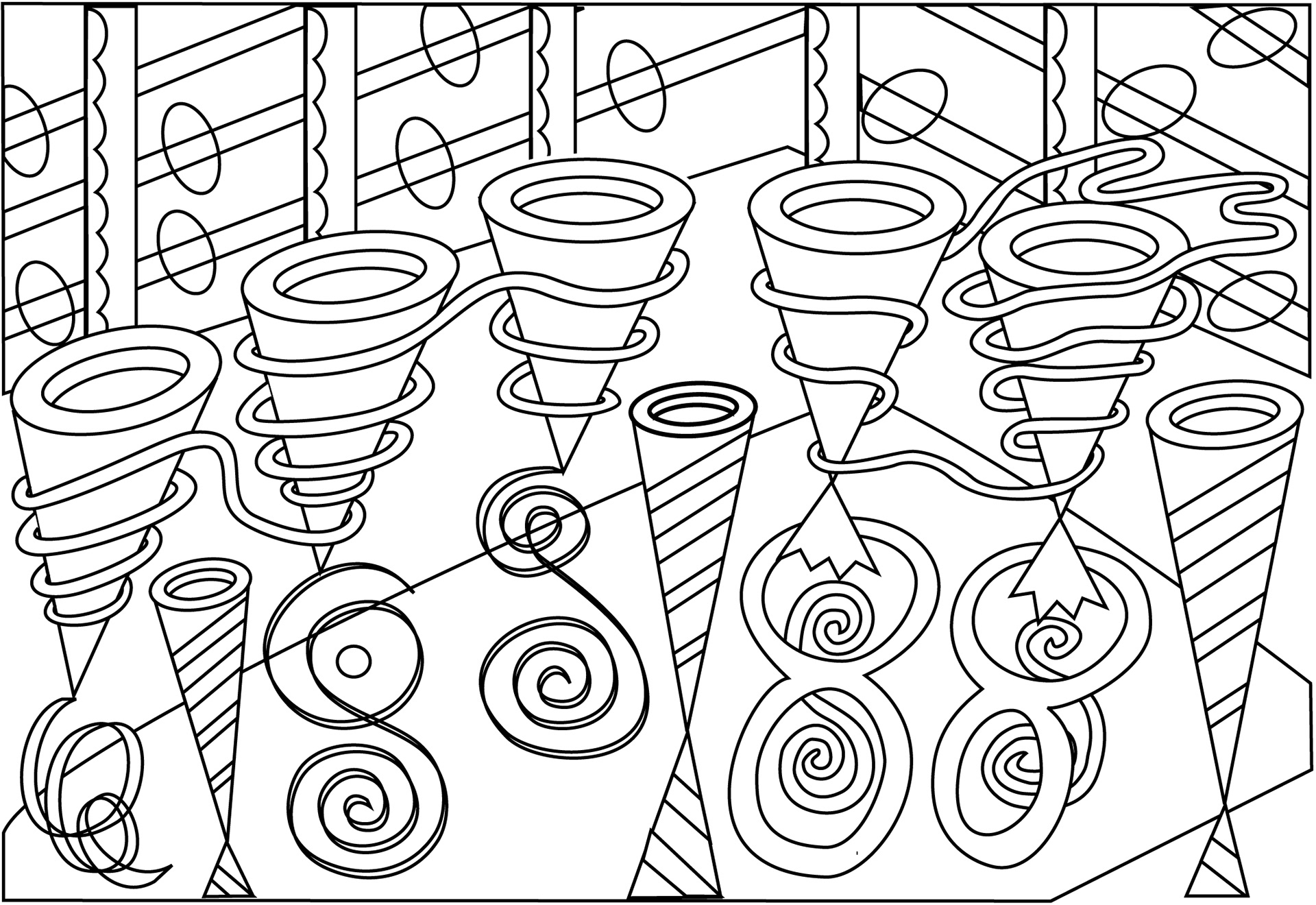 Discotheque - Coloring Card, 2009