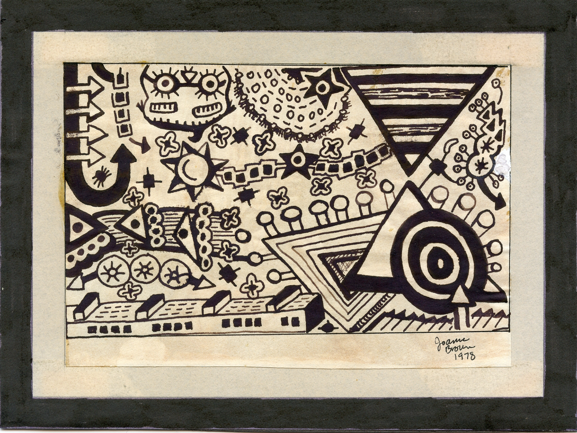 Dropping In, Pen and Ink on paper, 1978