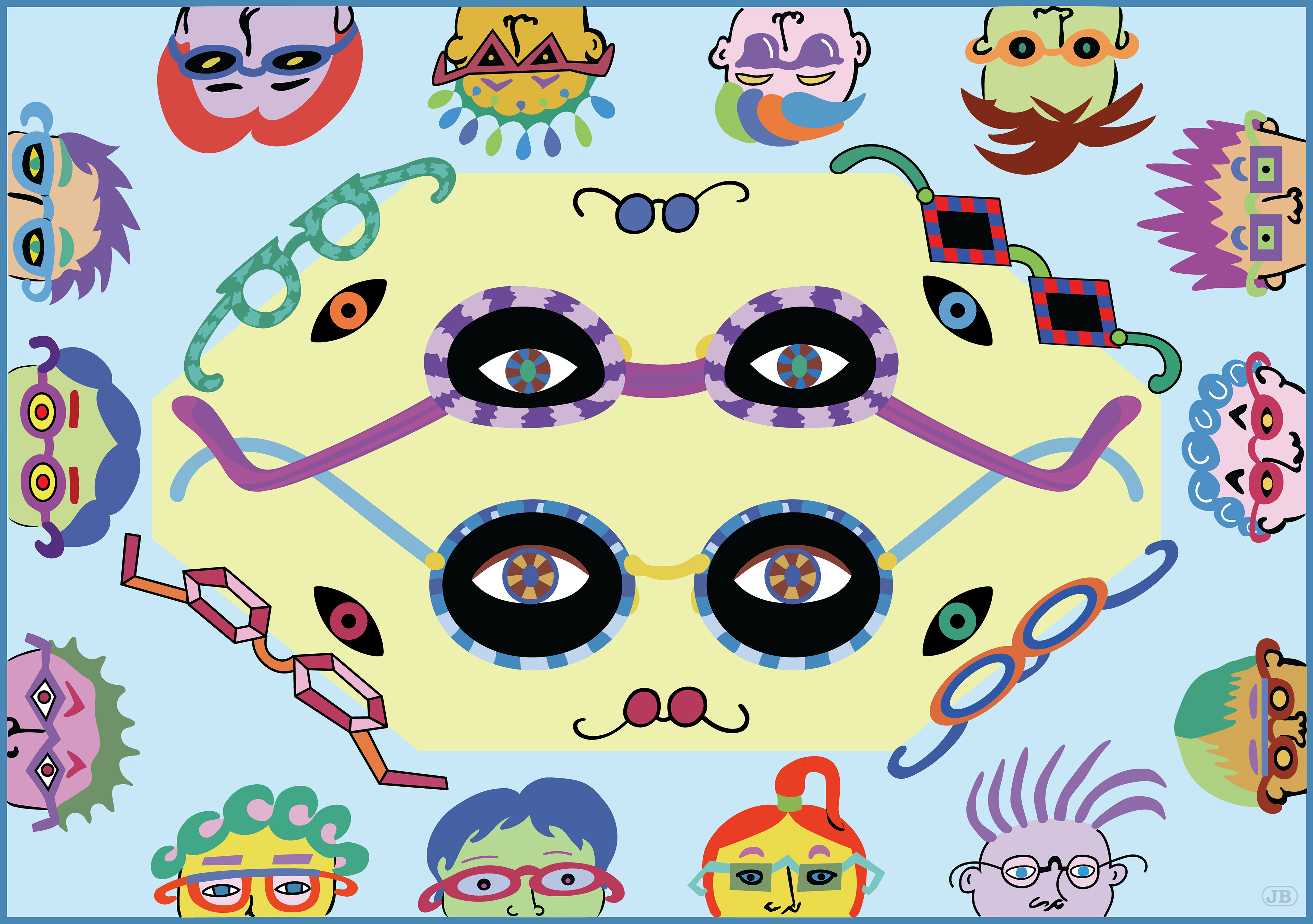 Four Eyes, Digital Art, 2025