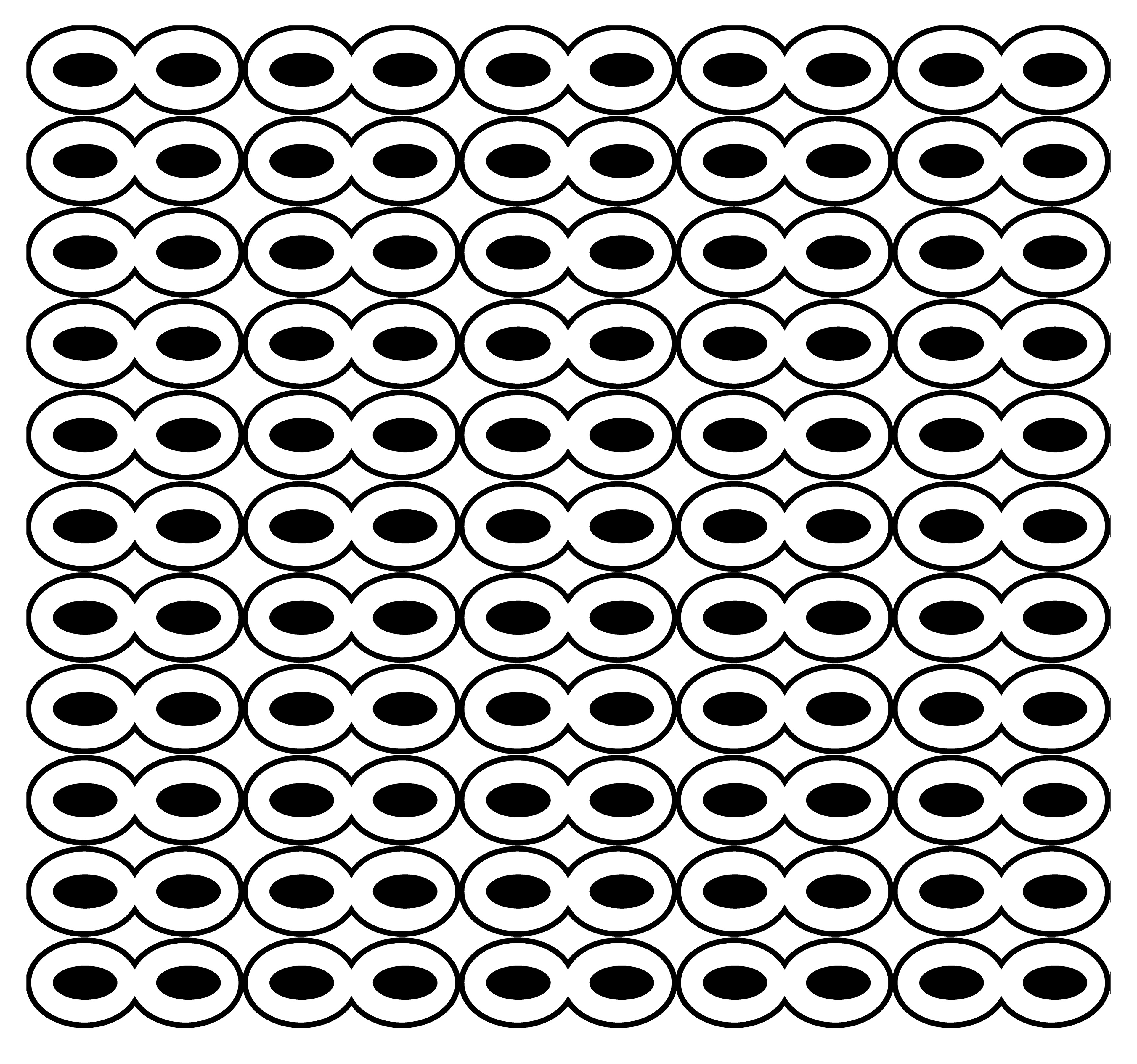 Domino Masks, Digital Art, Pattern 3, 2022