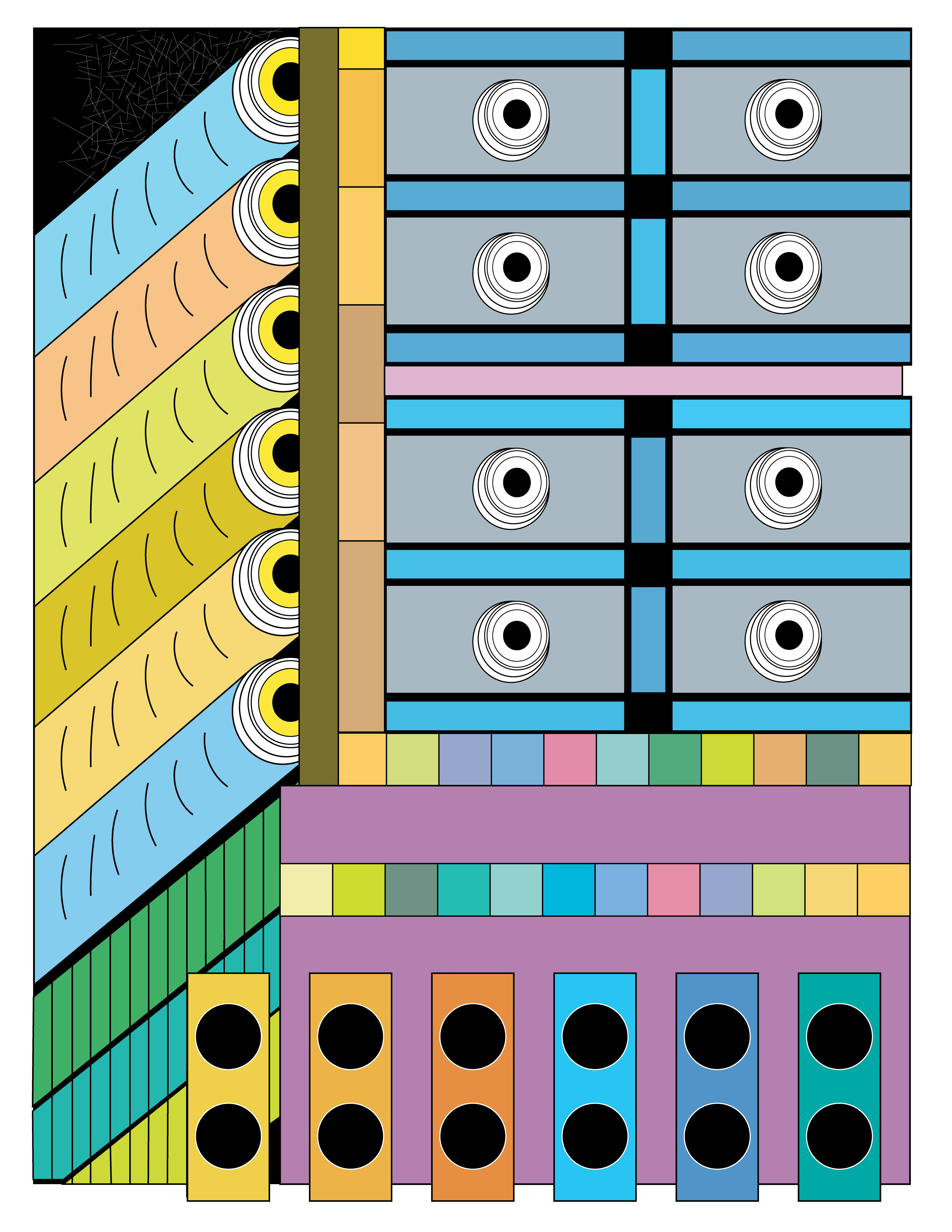 neumatic Tubes, Digital Art, Version 2, 2023