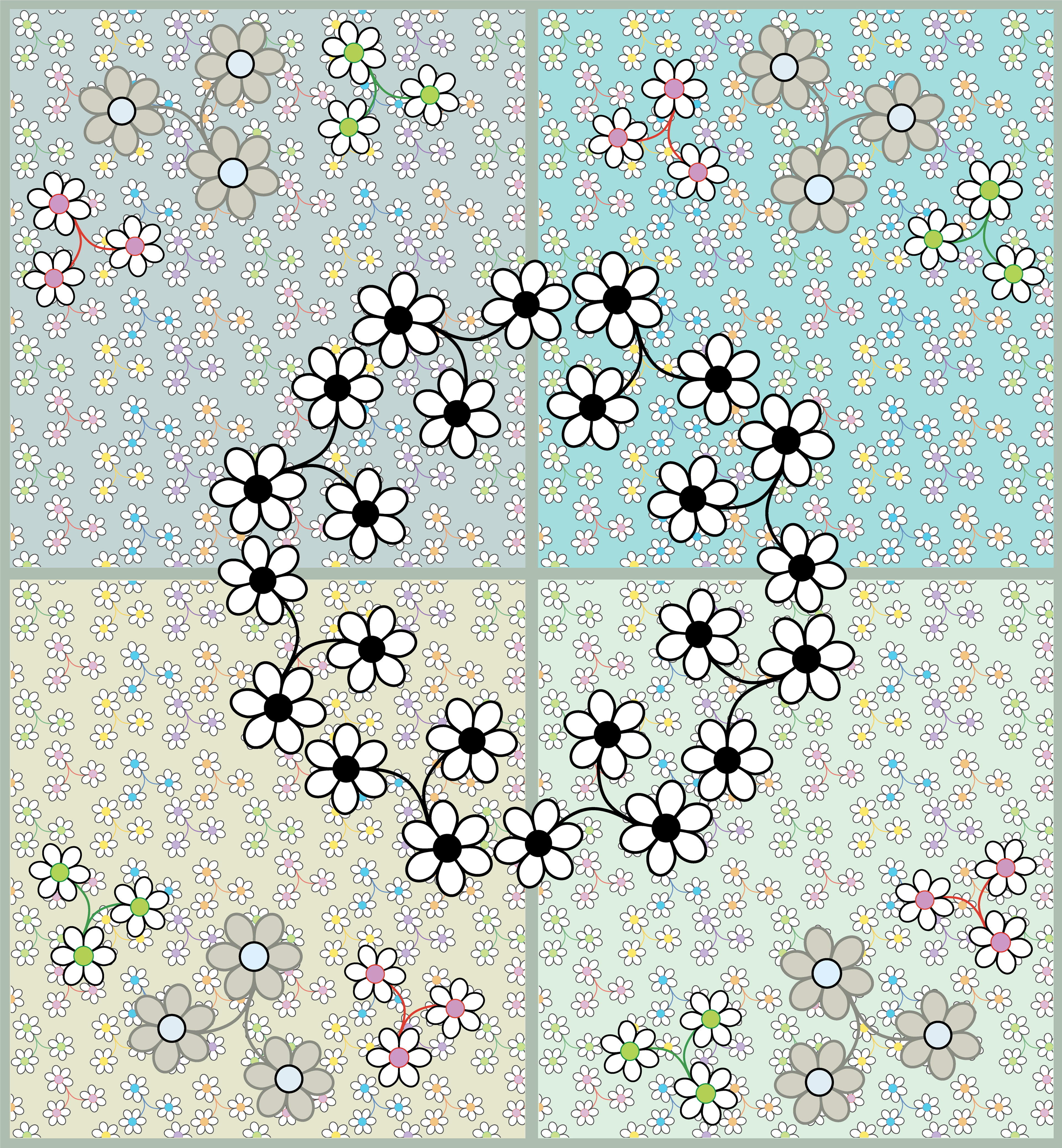 Nose Gay, Digital Art, Pattern 4, 2025