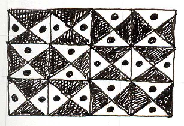Shadow Masks, Pen and Ink on Paper, 1997