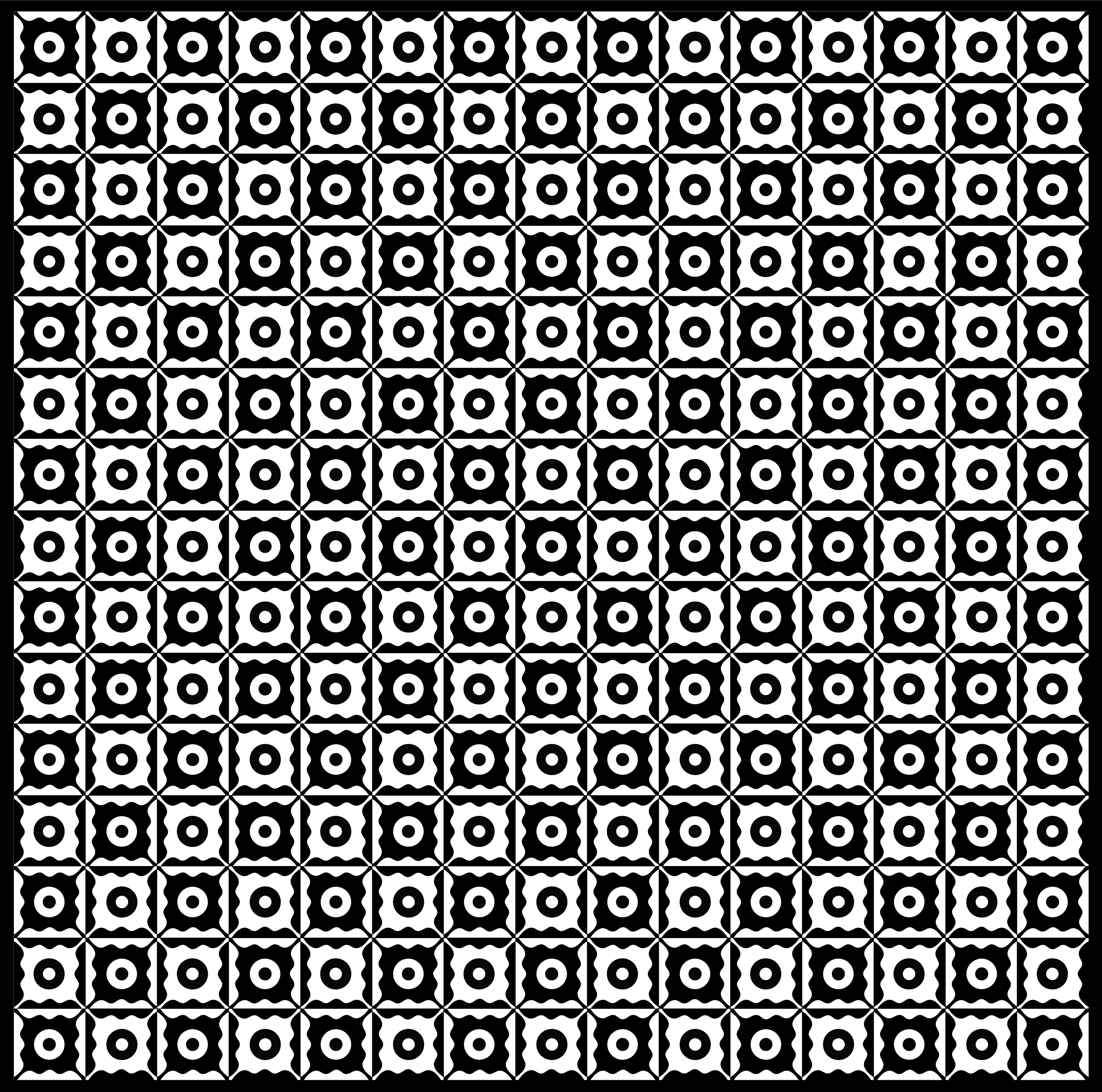 Night Flower Eyes, Digital Art, Pattern 2, 2025