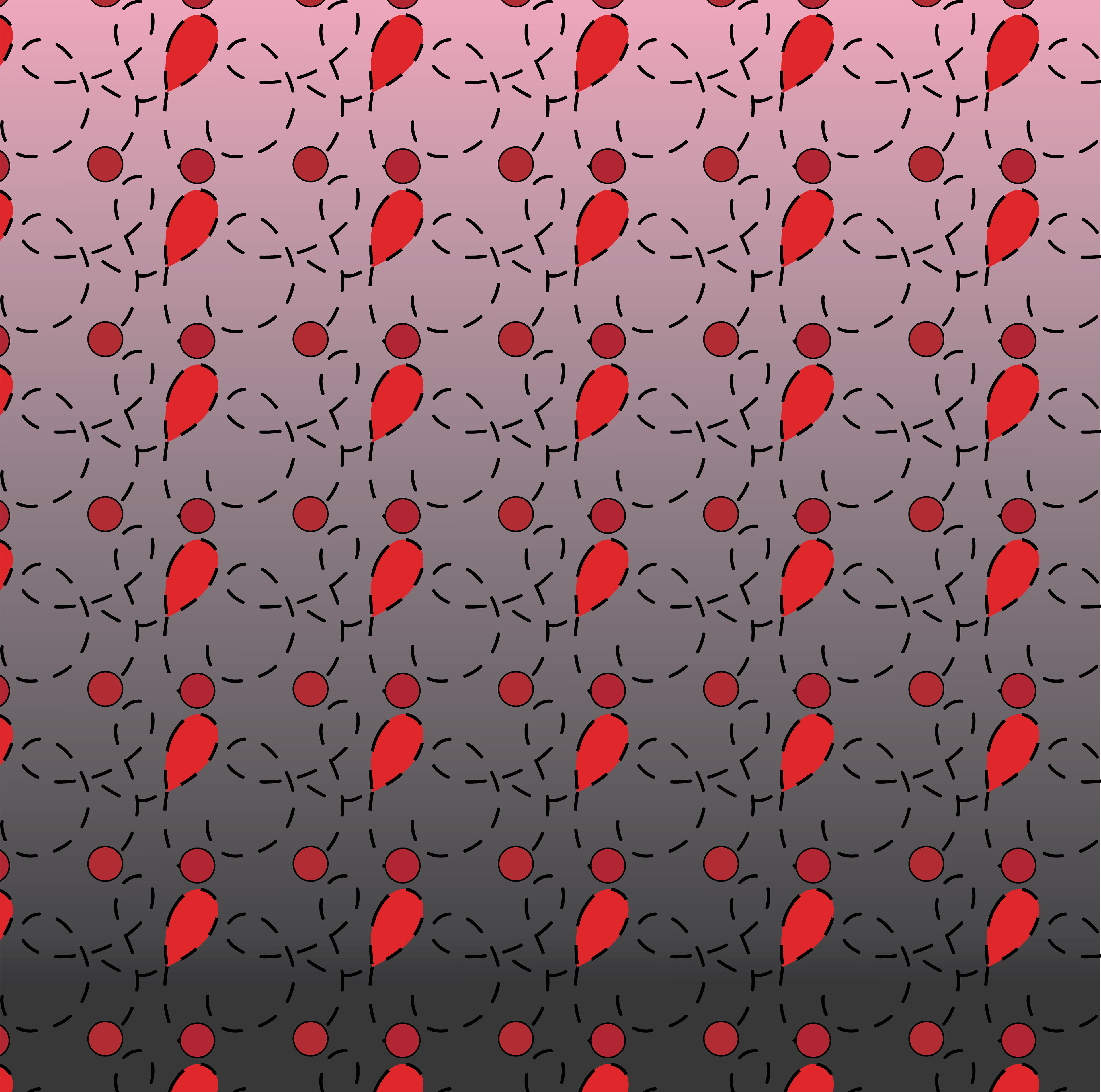 Monogram Threads, Digital Art, Pattern 3, 2025