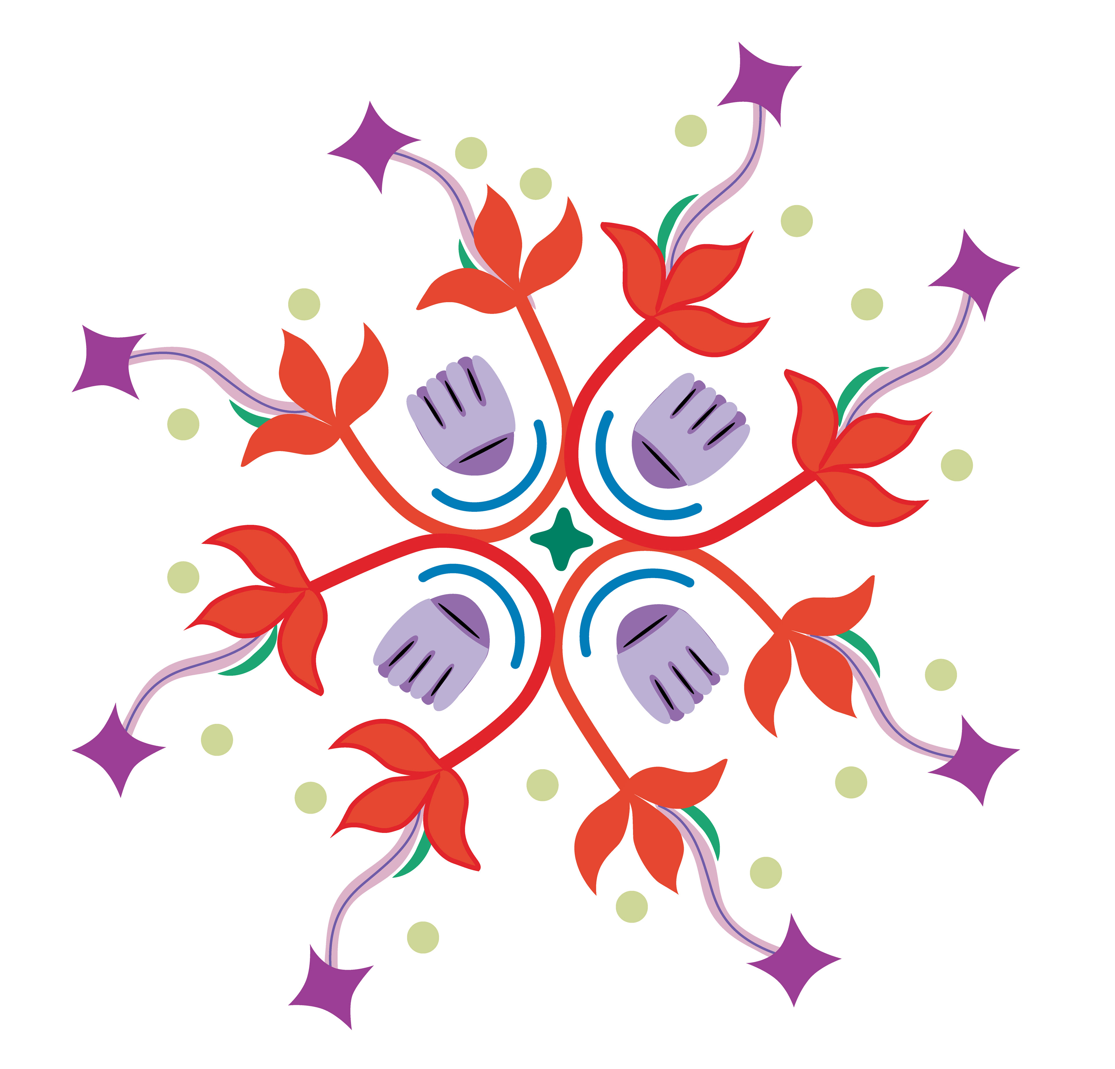 Toy Garden, Vector Drawing 4, 2021