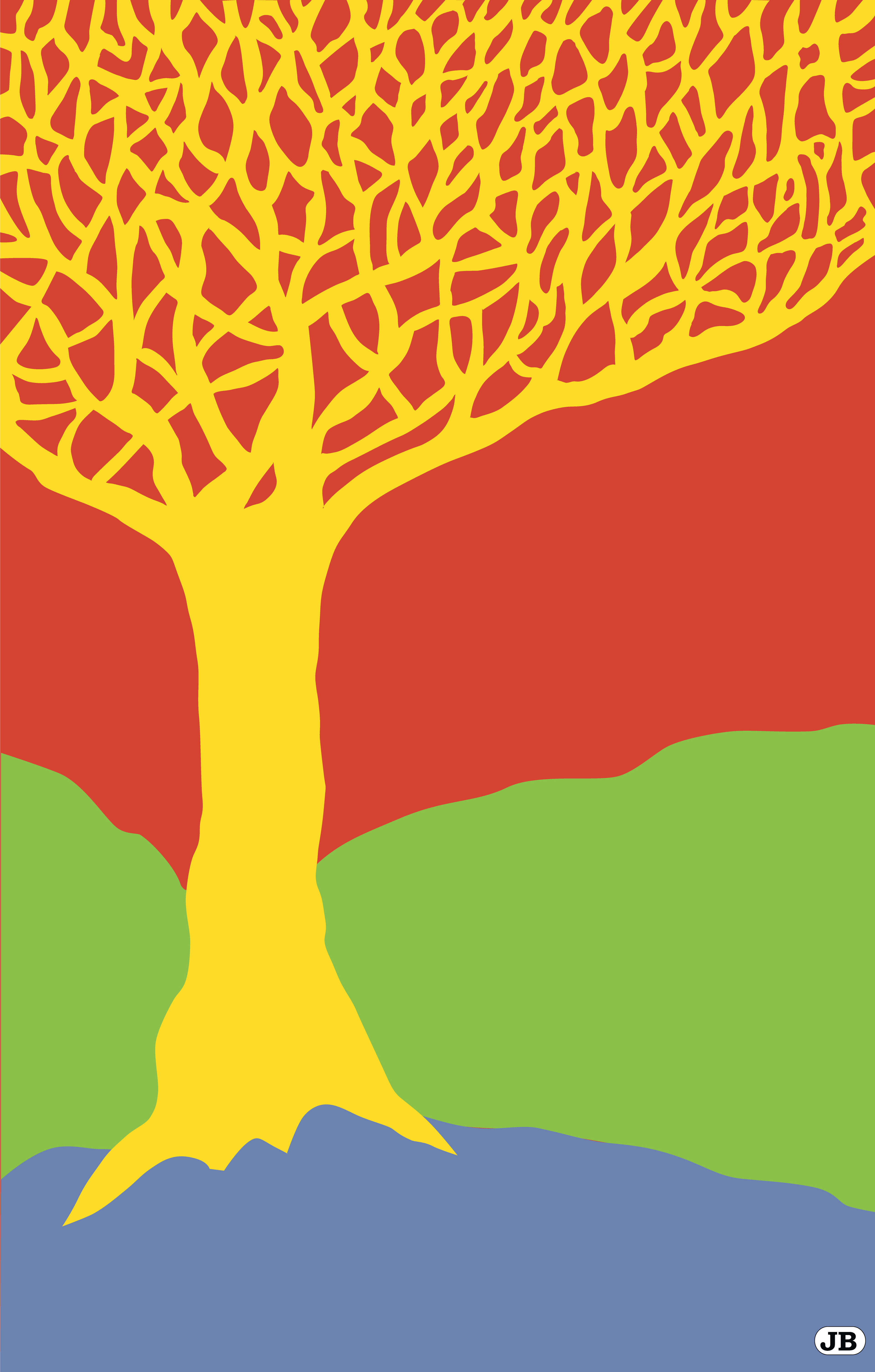 Glowing Tree, Digital Art, 2021