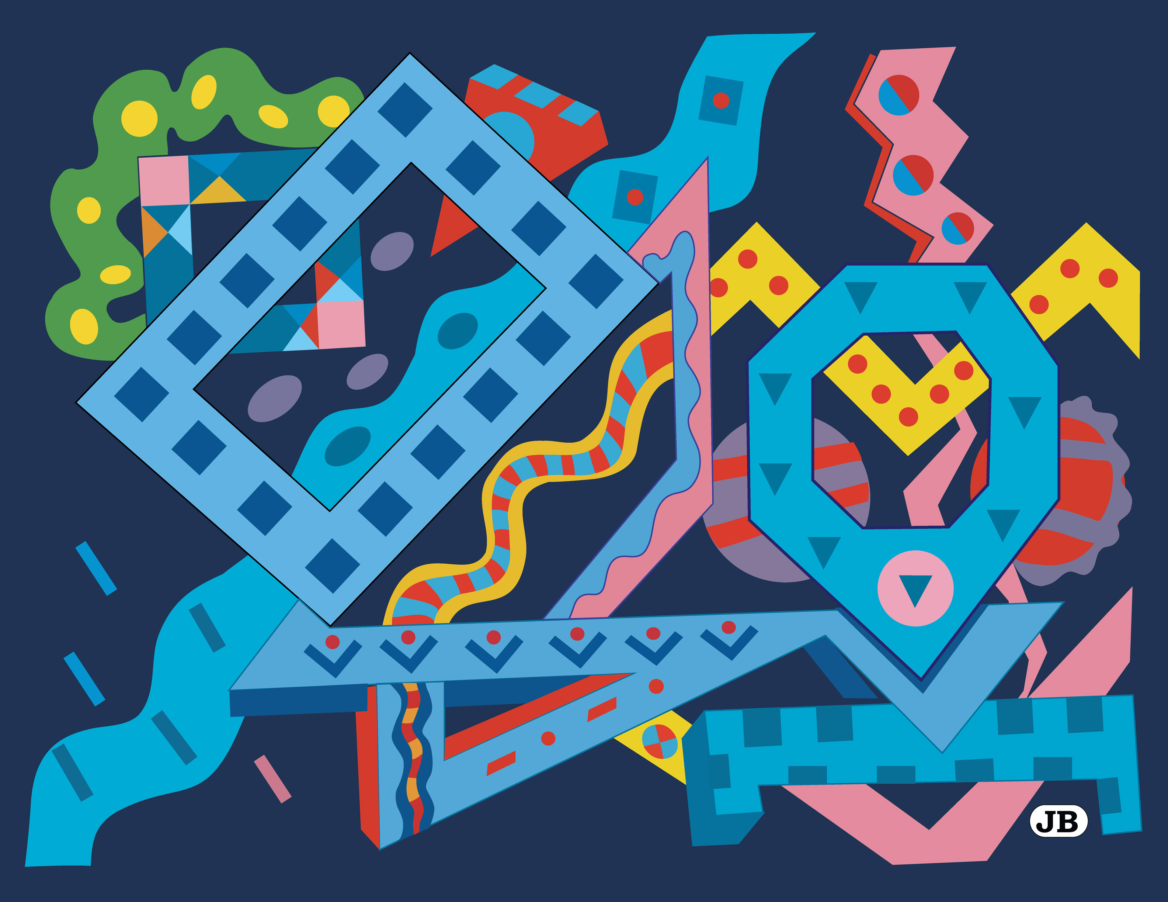 Steel Frames, Digital Art, 2021