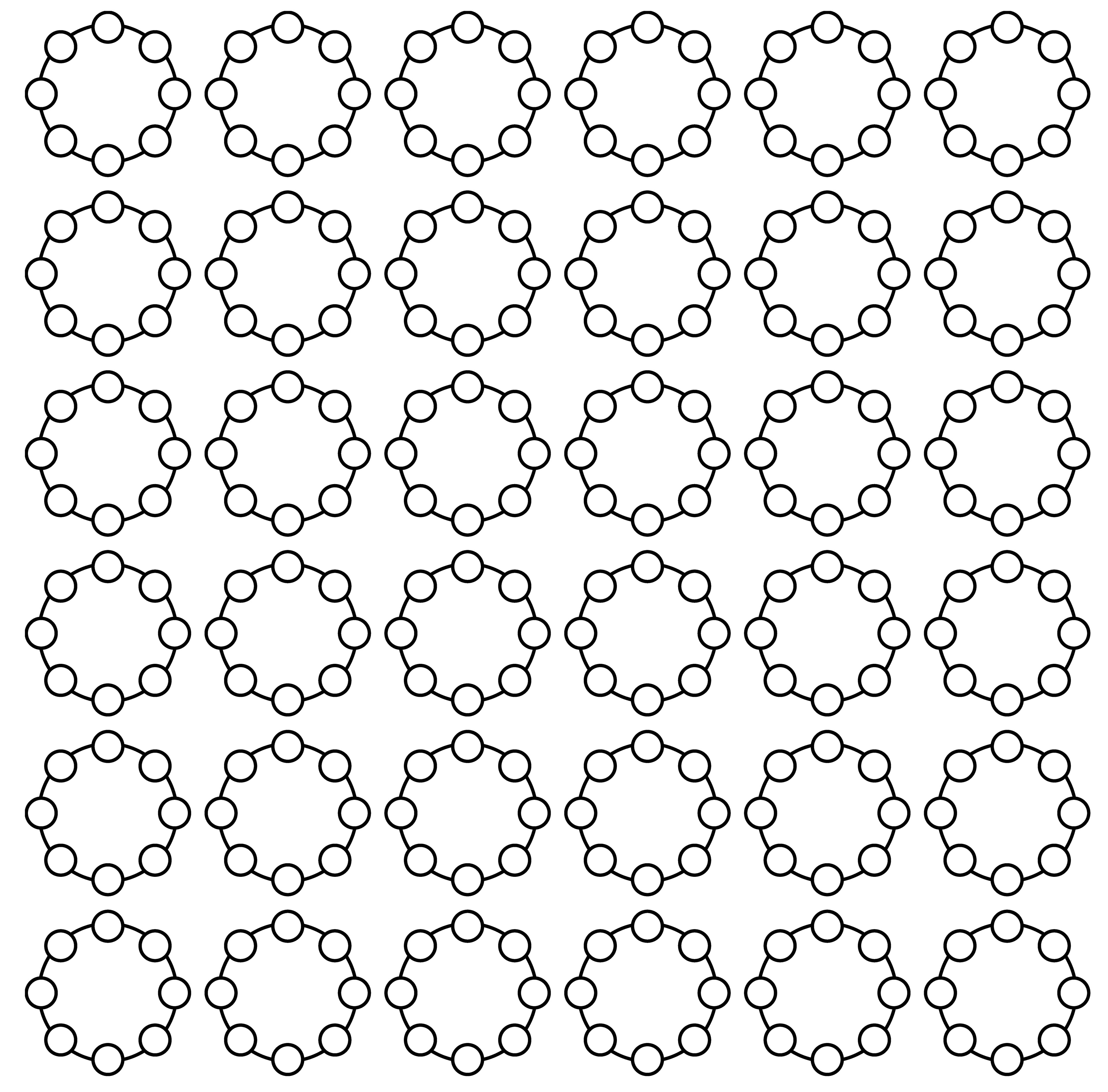Snowball Rings, Digital Art, version 1, 2021