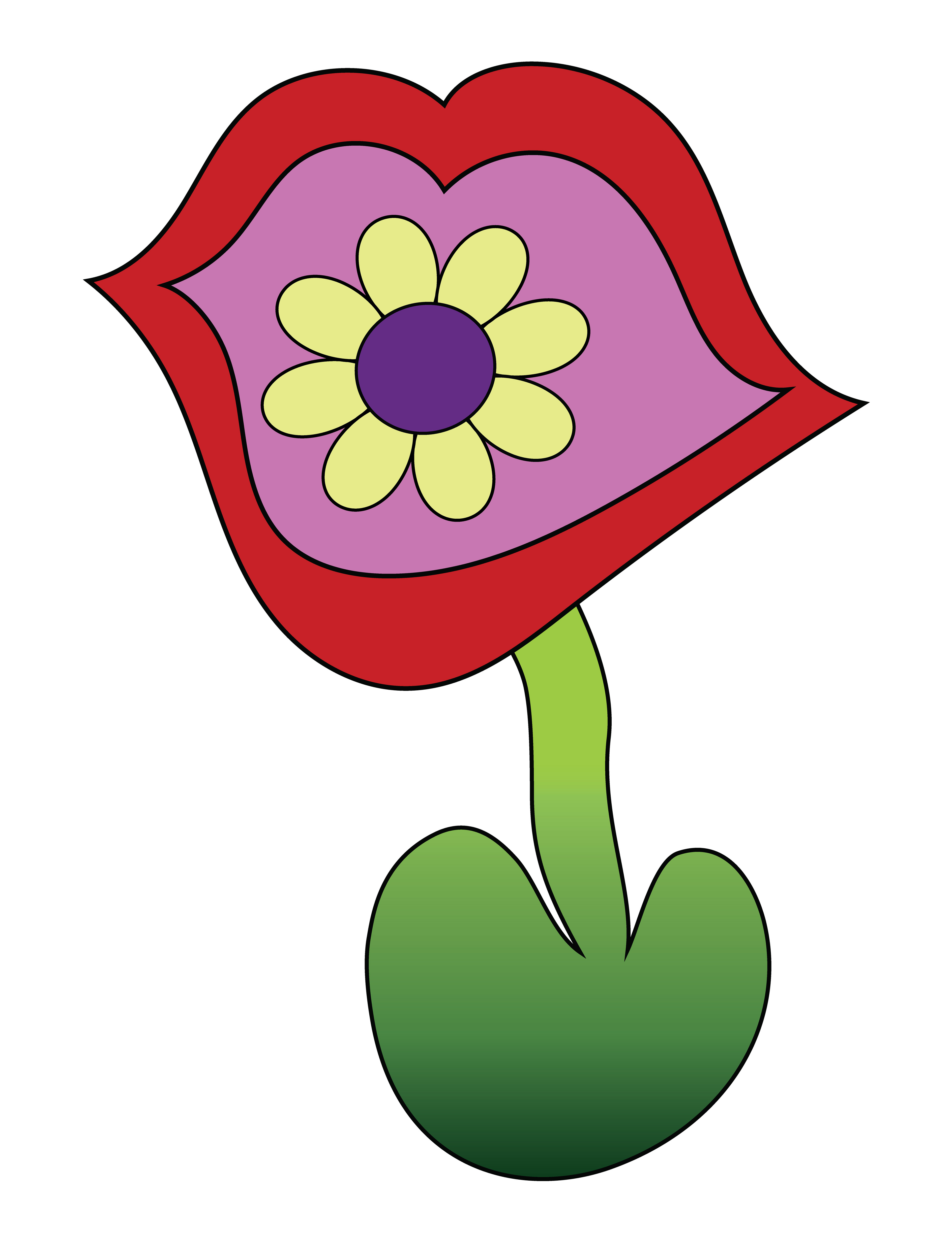 Flower Mouth, Vector Drawing 3, 2026