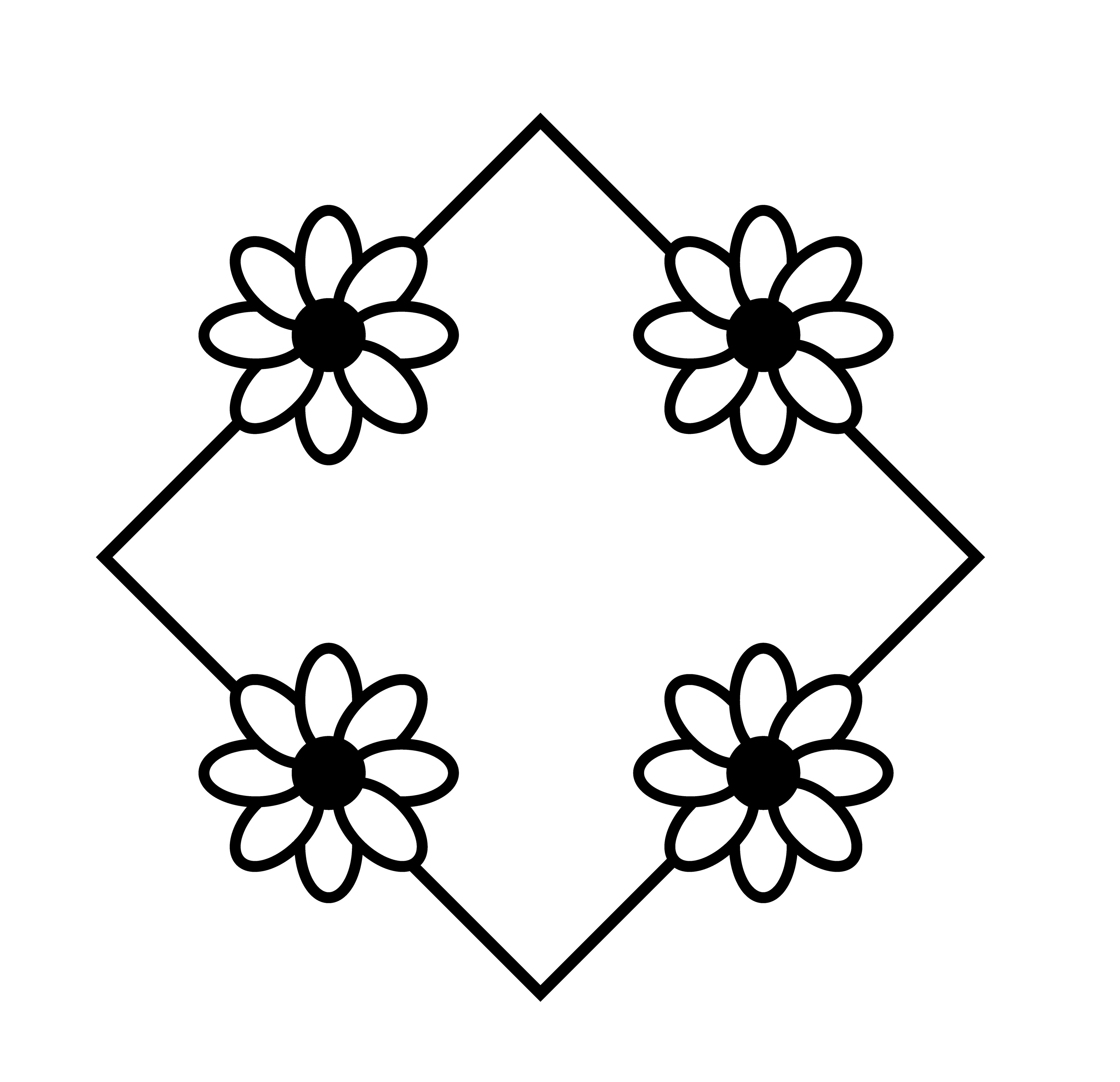 Flower Box, Vector Drawing, 2022