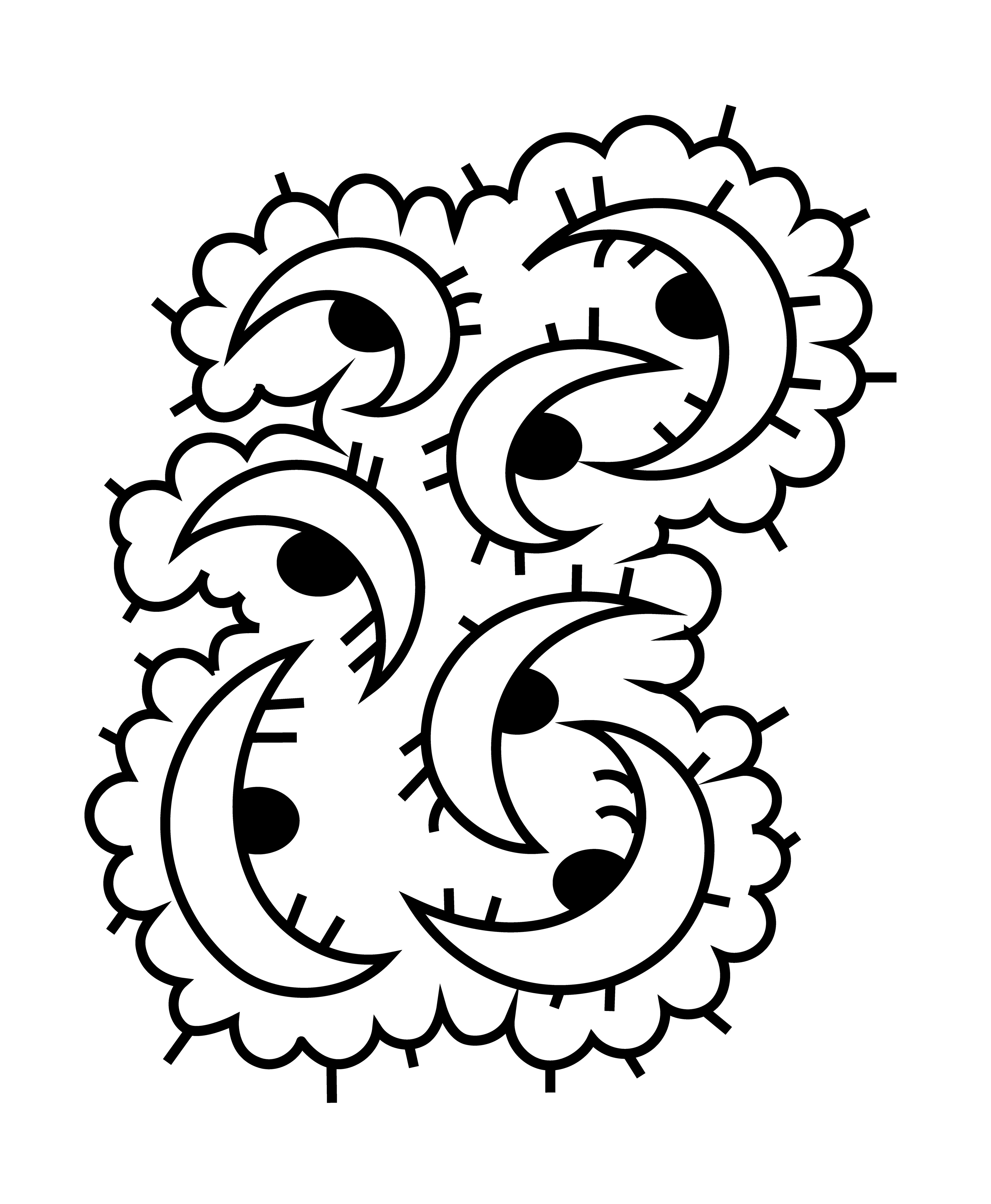 Cloud Moons, Digital Art, version 1, 2022