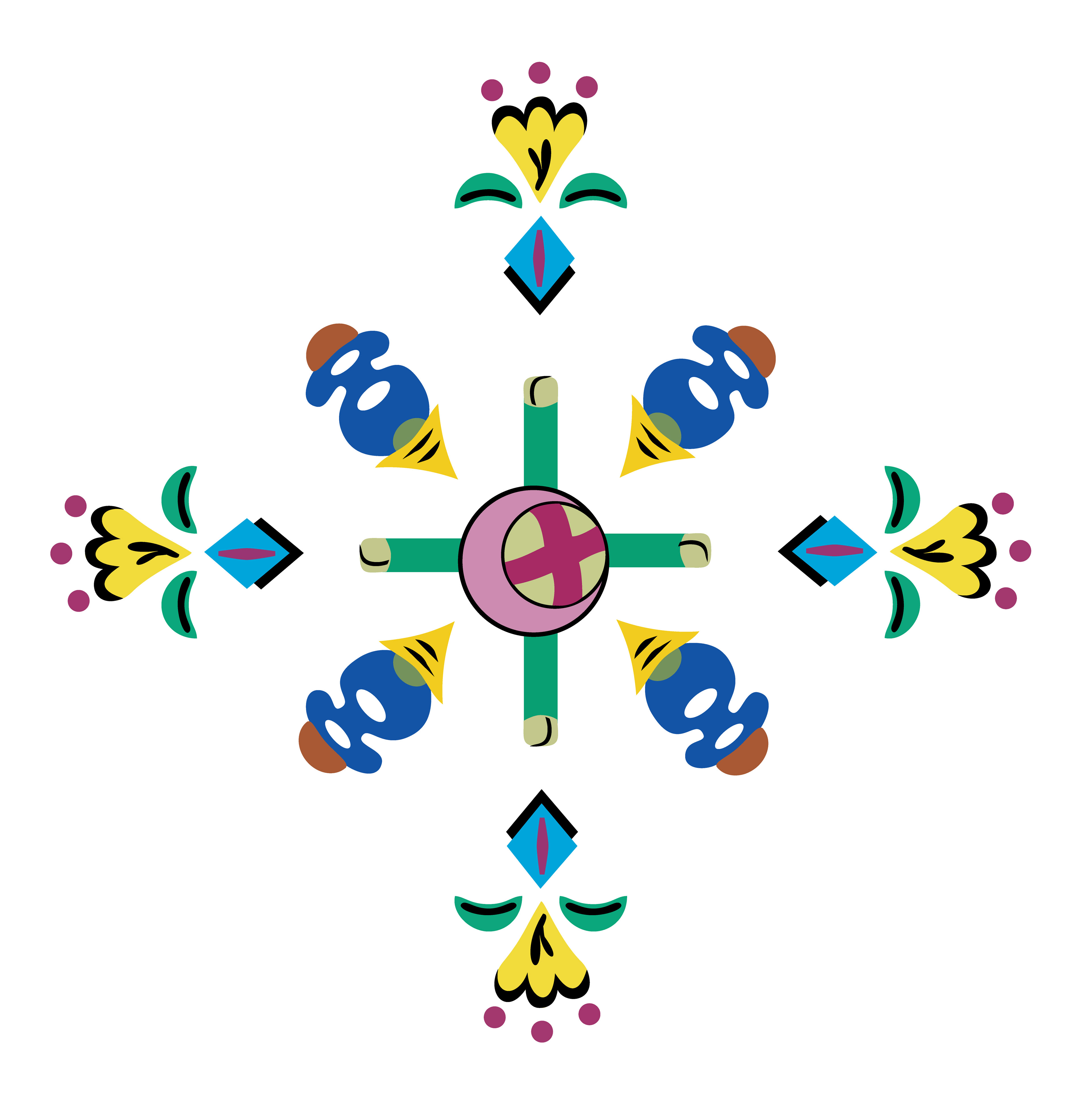 Toy Garden, Vector Drawing 3, 2021