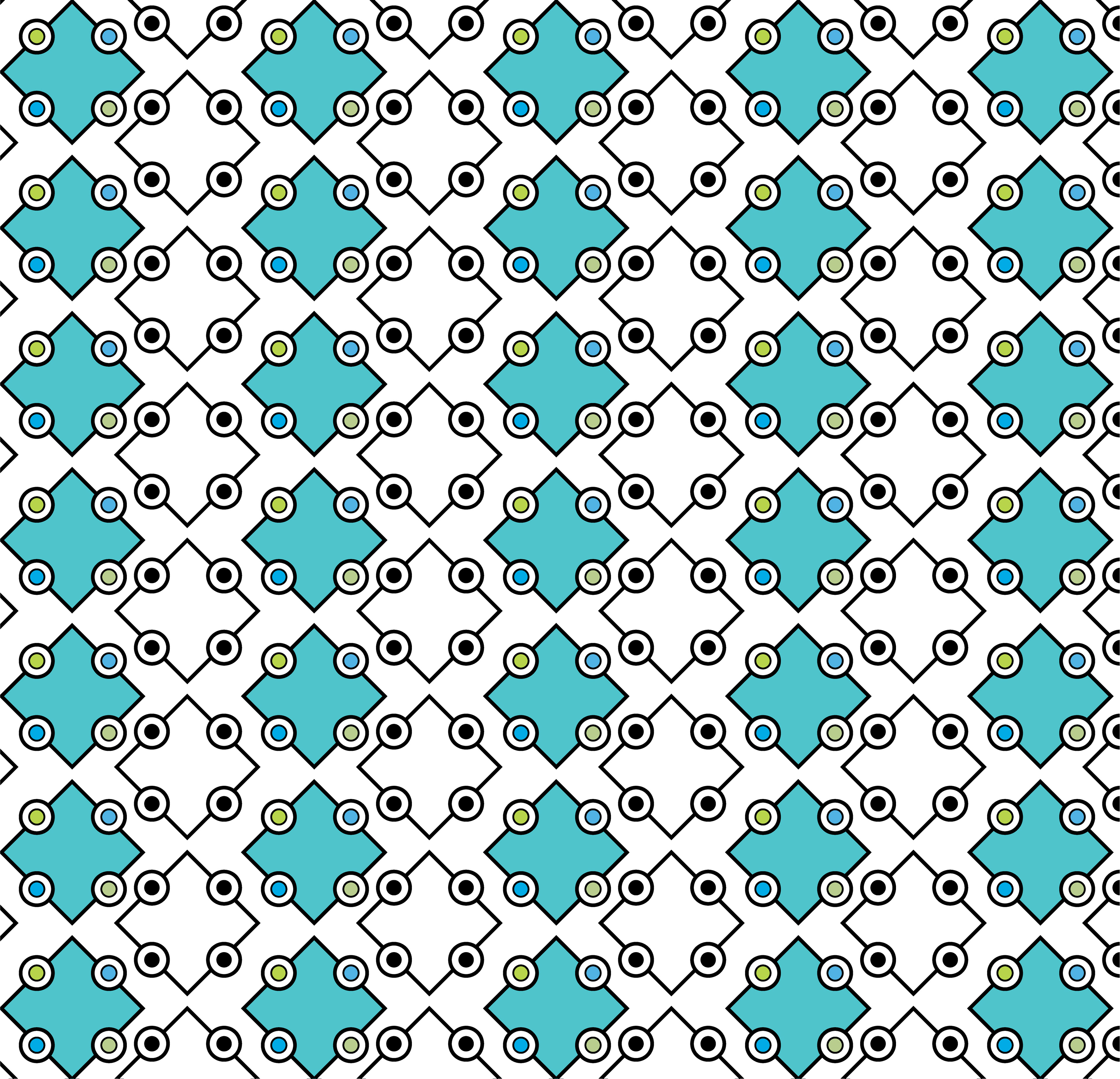 Cafeteria Table, Digital Art, Pattern 2, 2022
