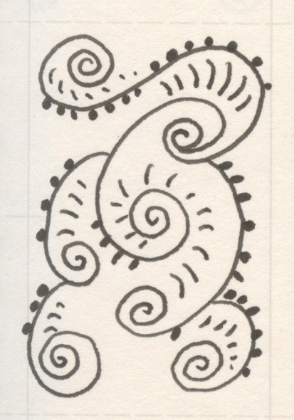 Power Wave, Pen and Ink on Paper, 2001