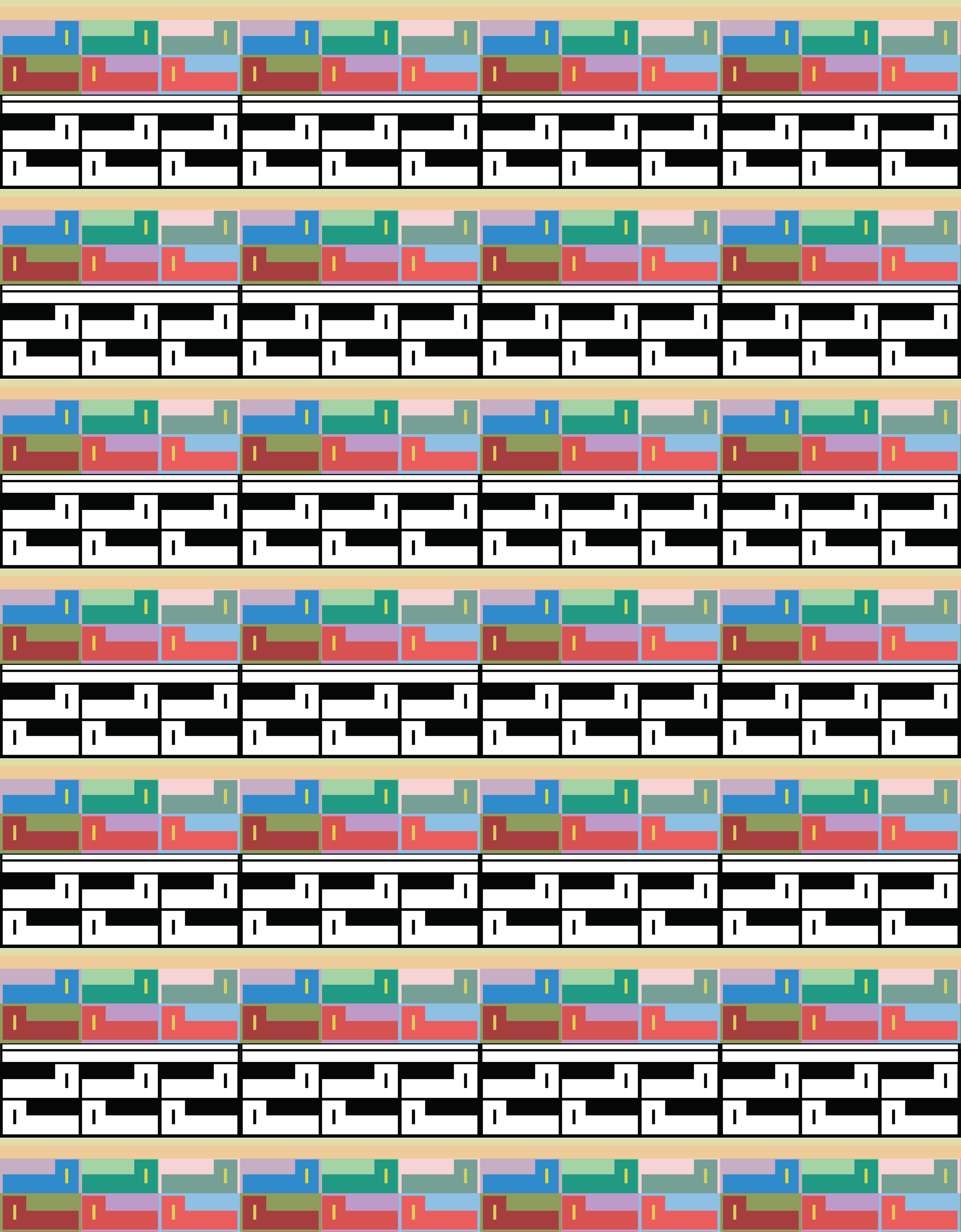 Louver Grate, Digital Art, Pattern 3, 2025