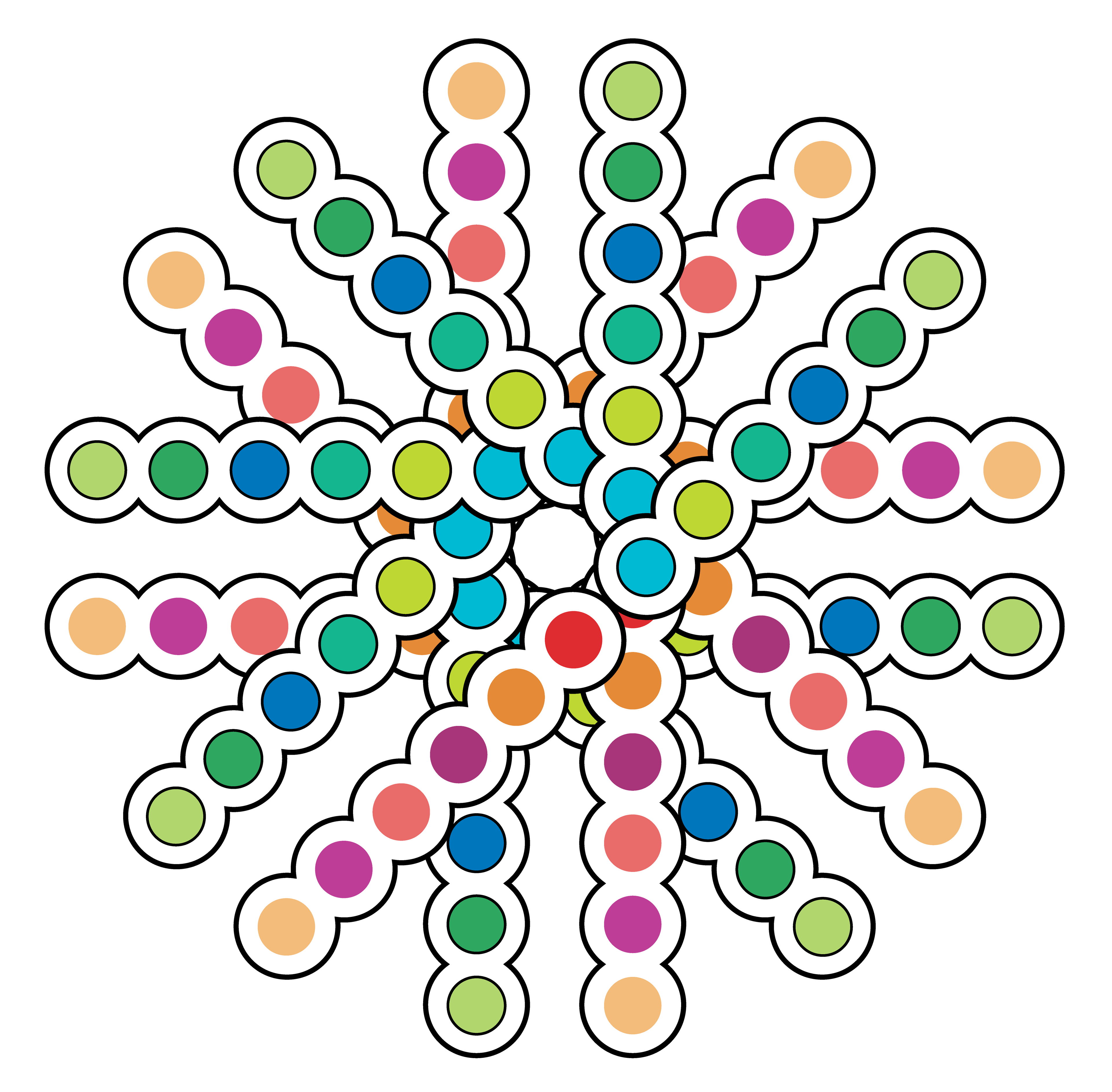Jelly Roll, Digital Art, Radial, 2022
