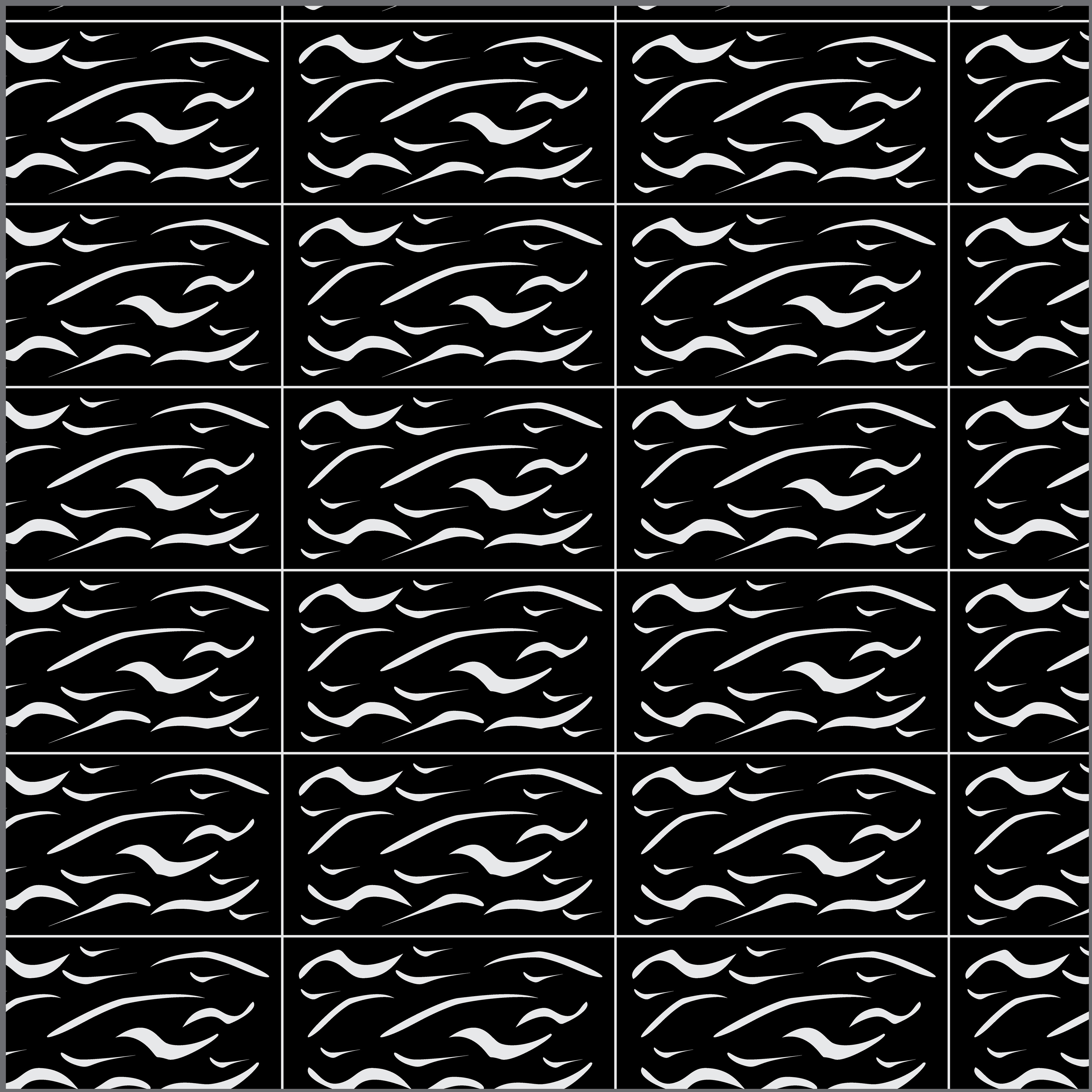 Wave Block Pattern, version 1, Digital Art, 2013