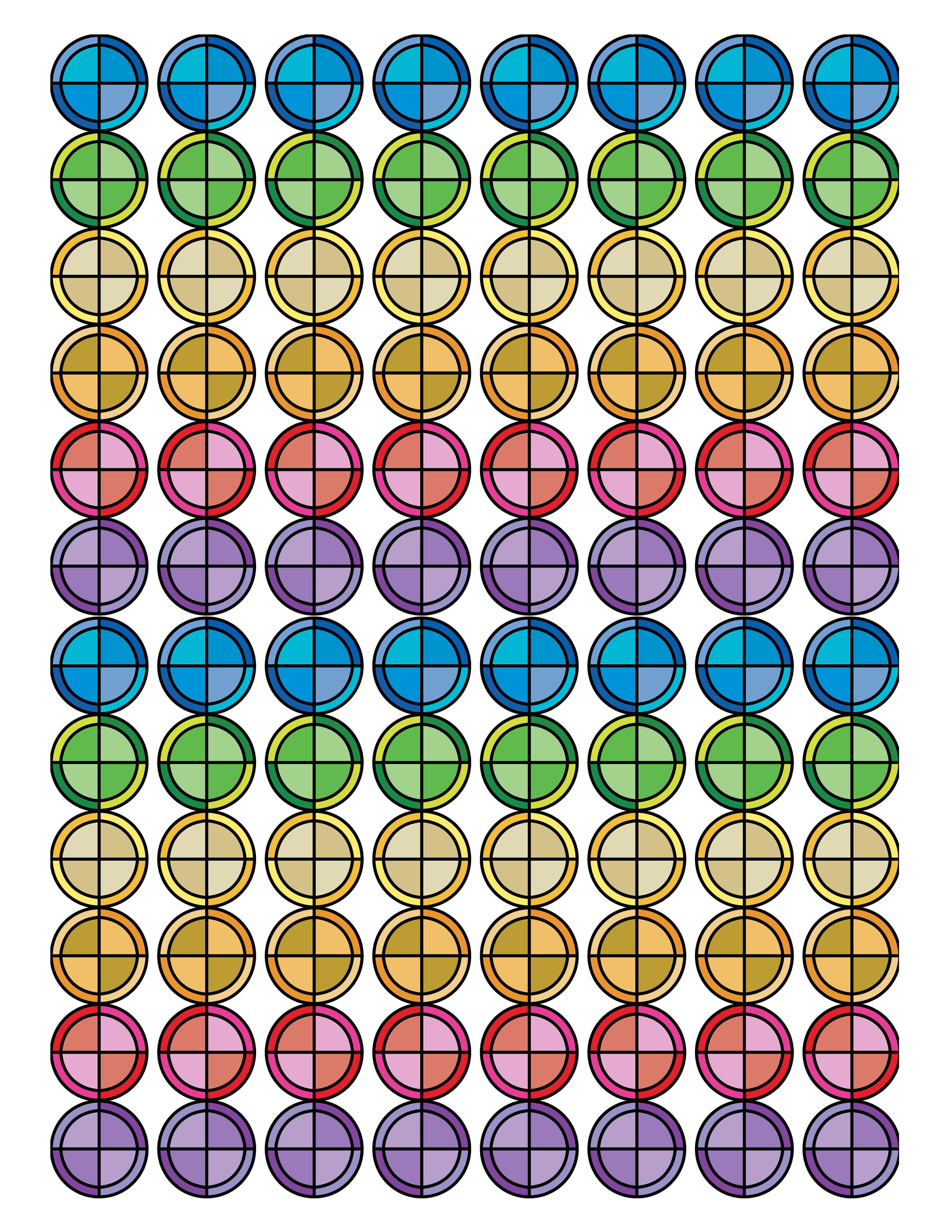 Minute Hands, Digital Art, Pattern 7, 2023
