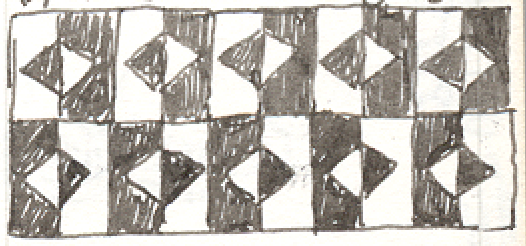 Diamond Portal Pattern, Pen and Ink on Paper, 1990