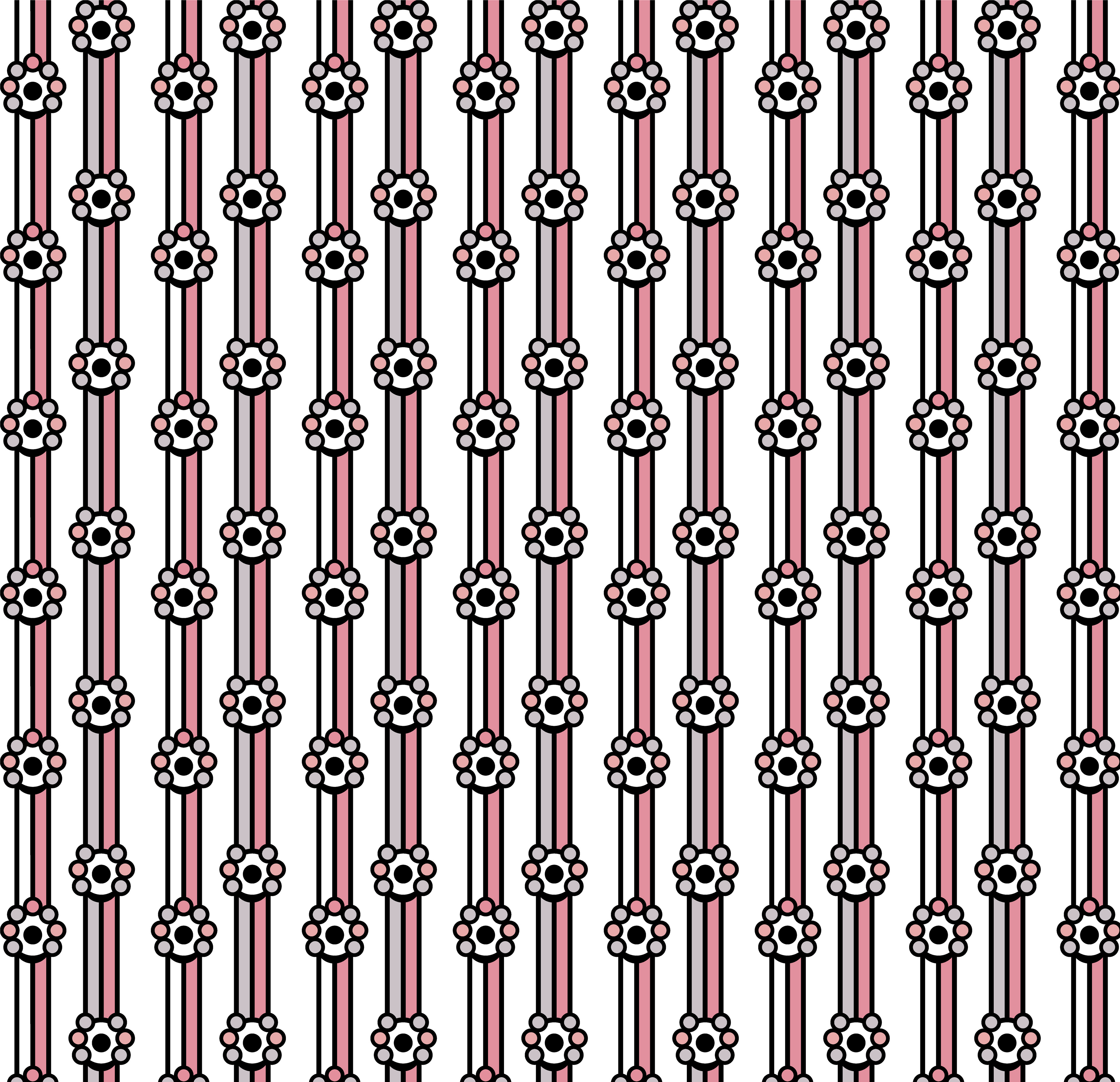 Lollipop Flower, Digital Art, Pattern, 2023