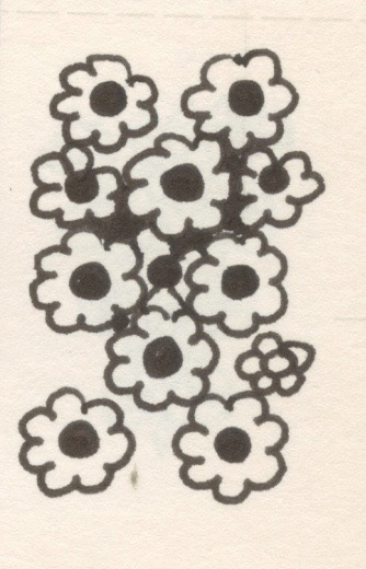 Flower Bunch, Pen and Ink on Paper, 2001