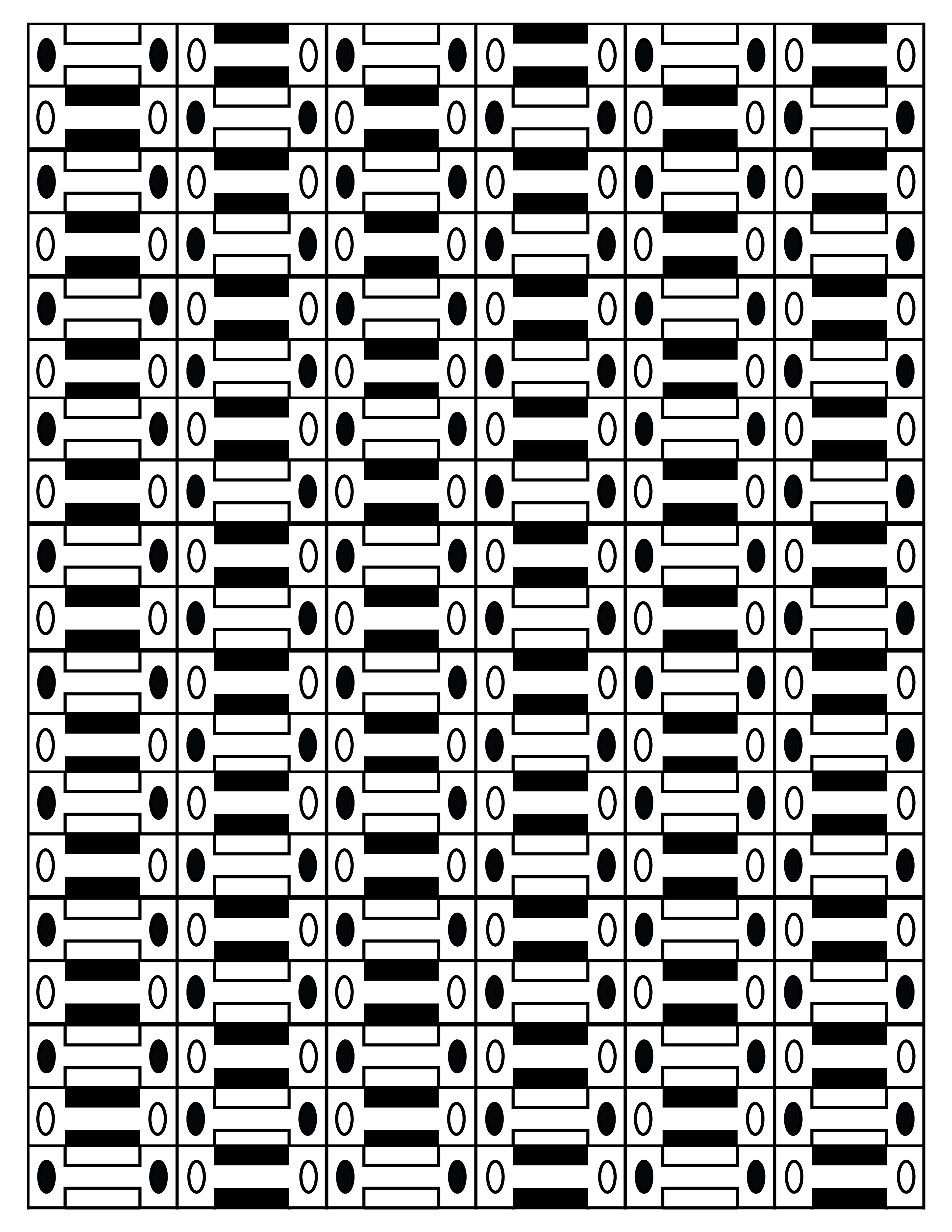 Bureau Drawers, Digital Art, Pattern 3, 2025