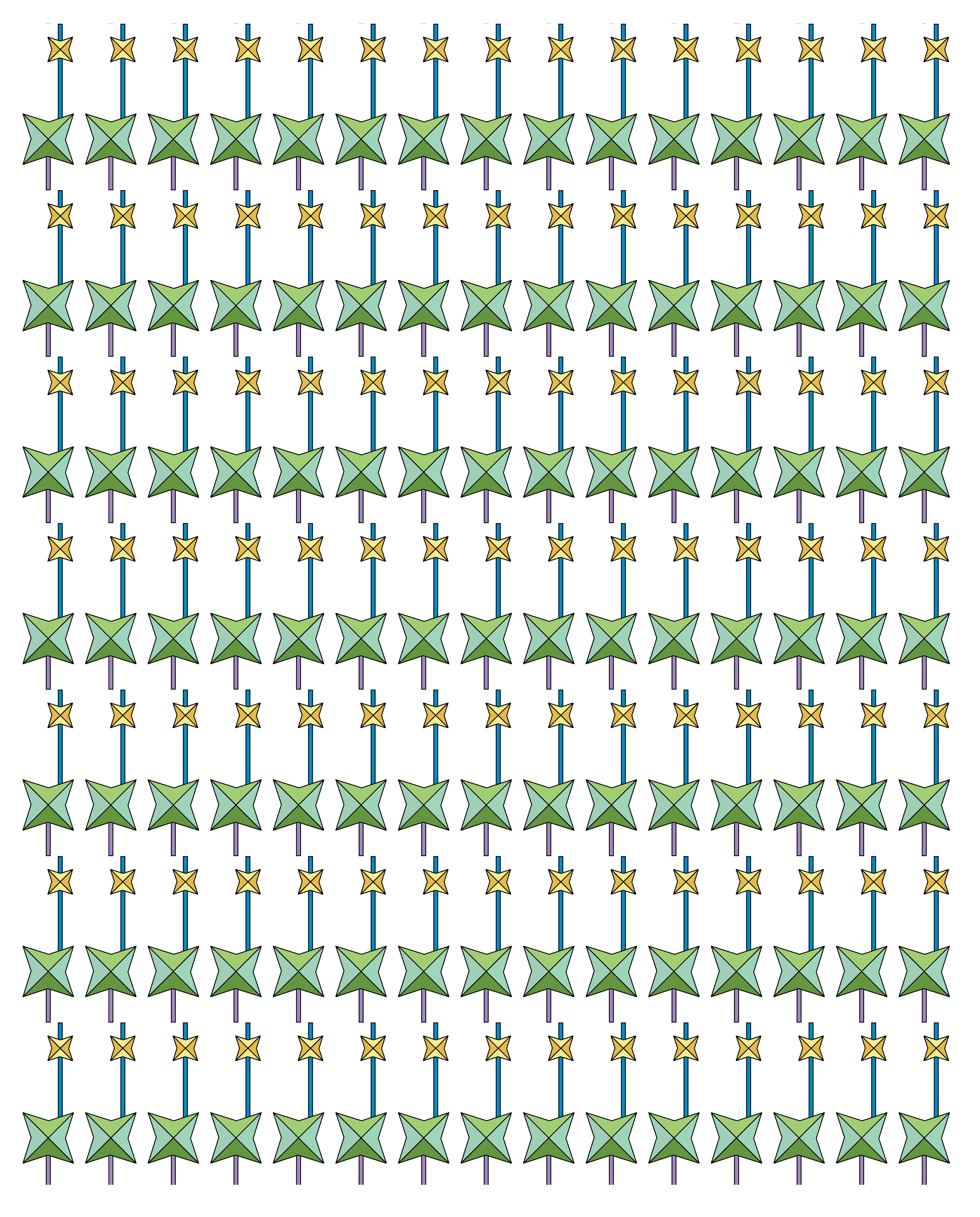 Star Handles, Digital Art, Pattern 1, 2025