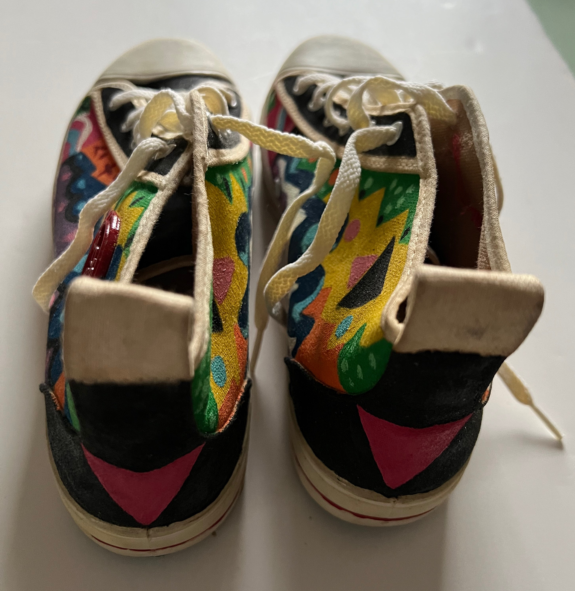 Bobos, Acrylic on Canvas Sneakers, 1987