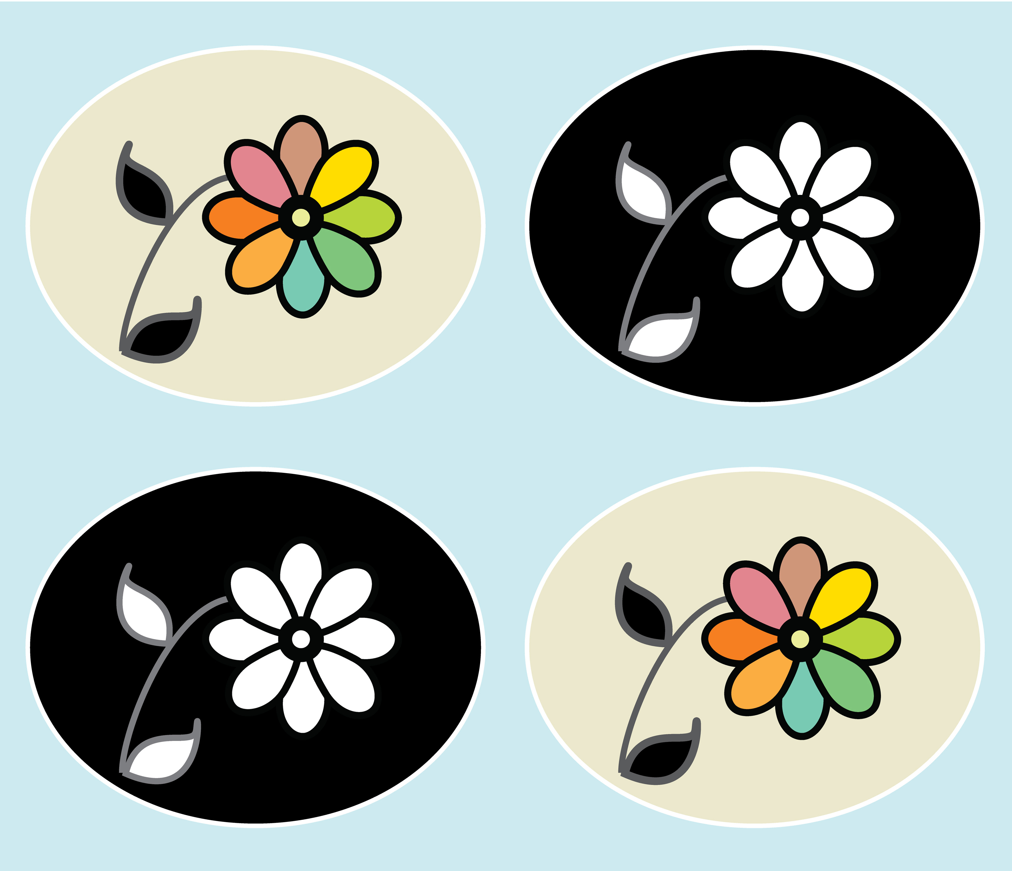 Flowergram Pattern Block, Digital Art, 2024