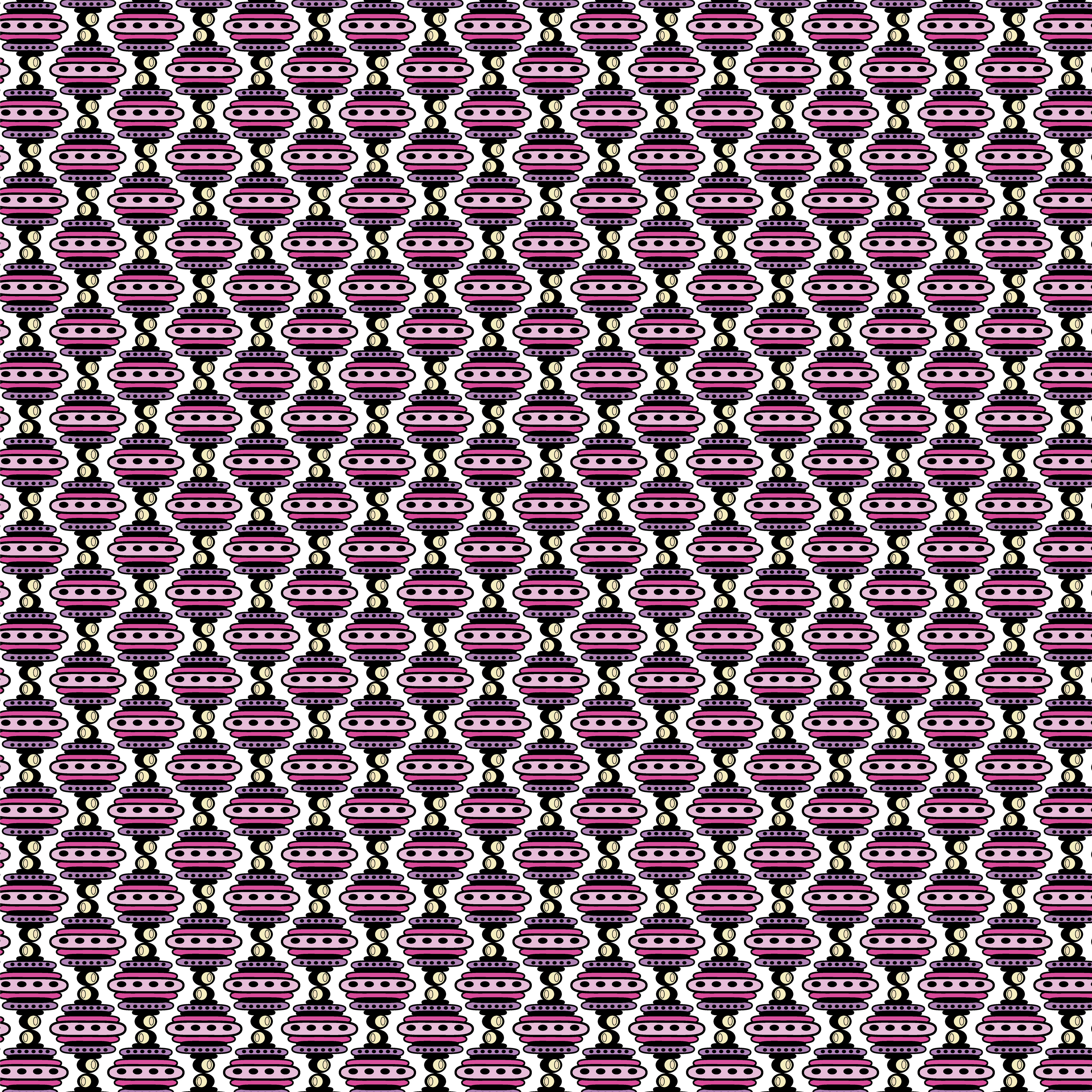 Bicycle Bell Pattern 2, Digital Art, 2021