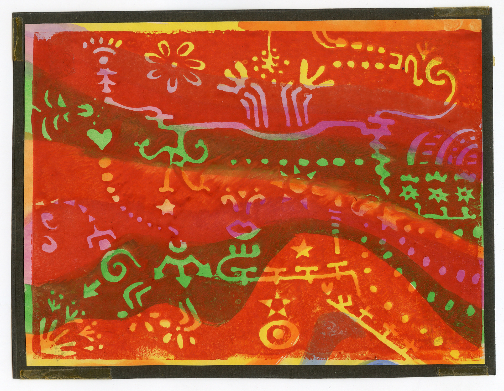 Stream - Linoleum Cut, Version 2, 1978