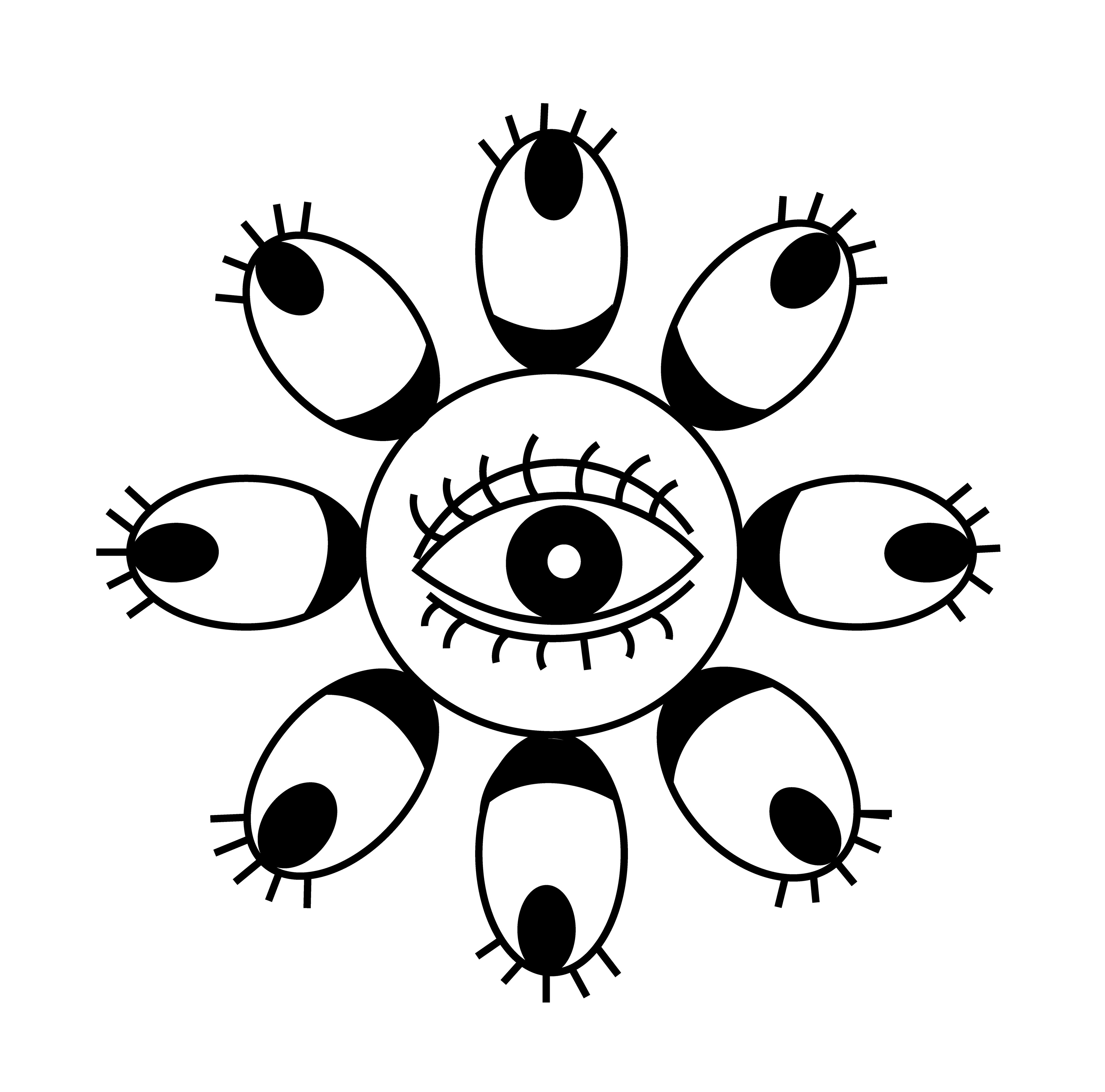 Cactus Flower Eyes, Digital Art, 2020