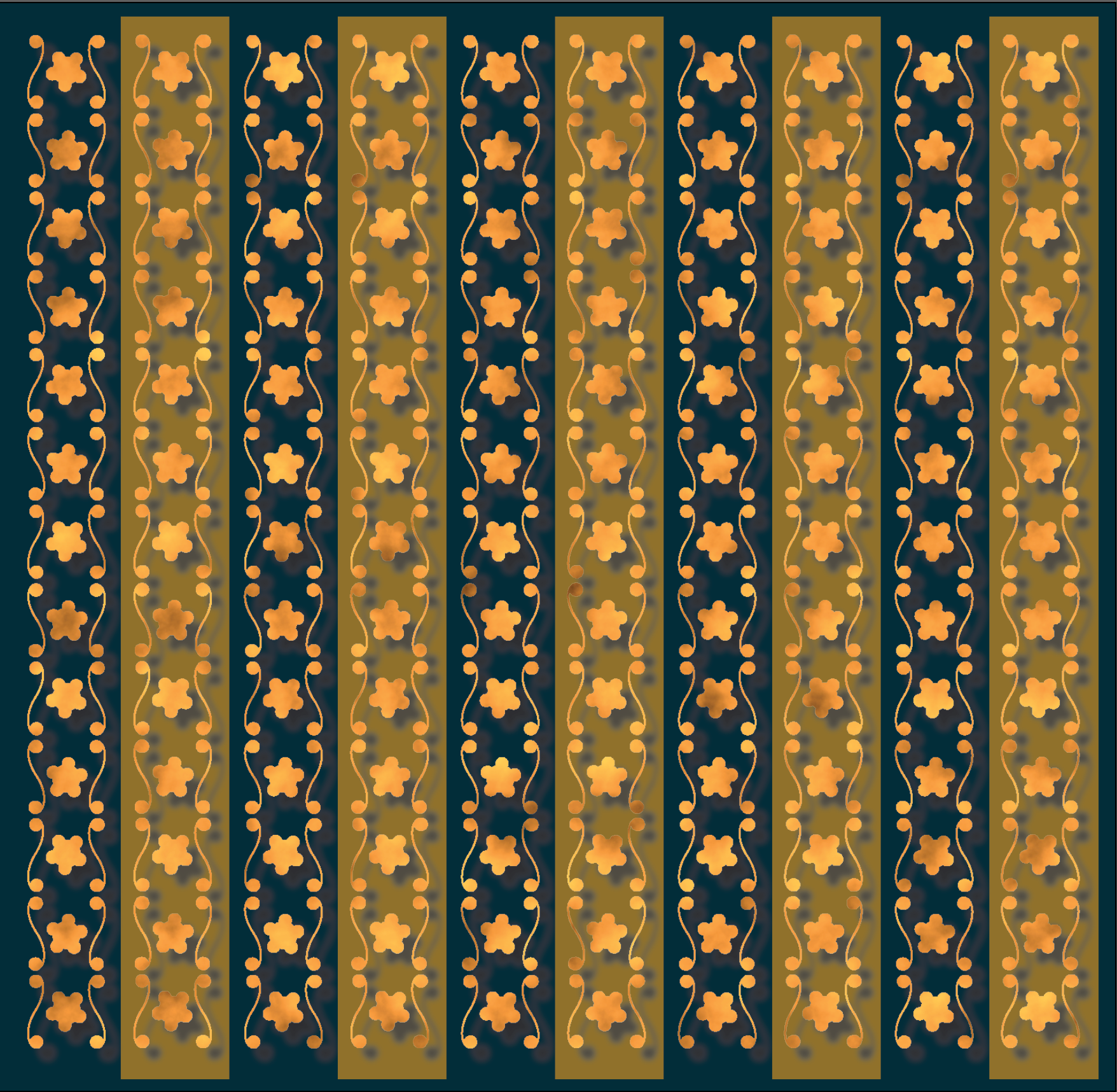 Rosette, Digital Art, Pattern 1, 2025