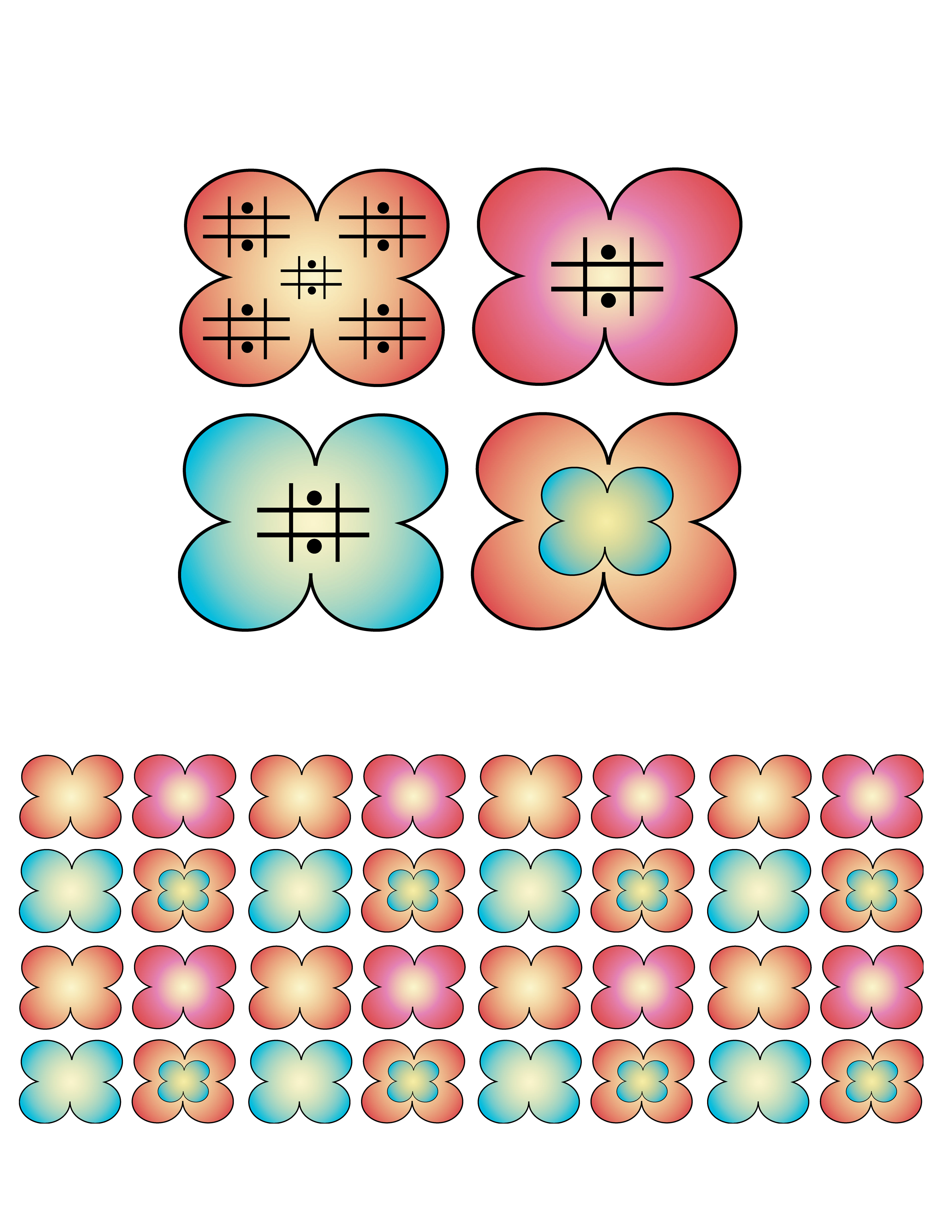 Dot Plot Flower, Digital Art, 2022