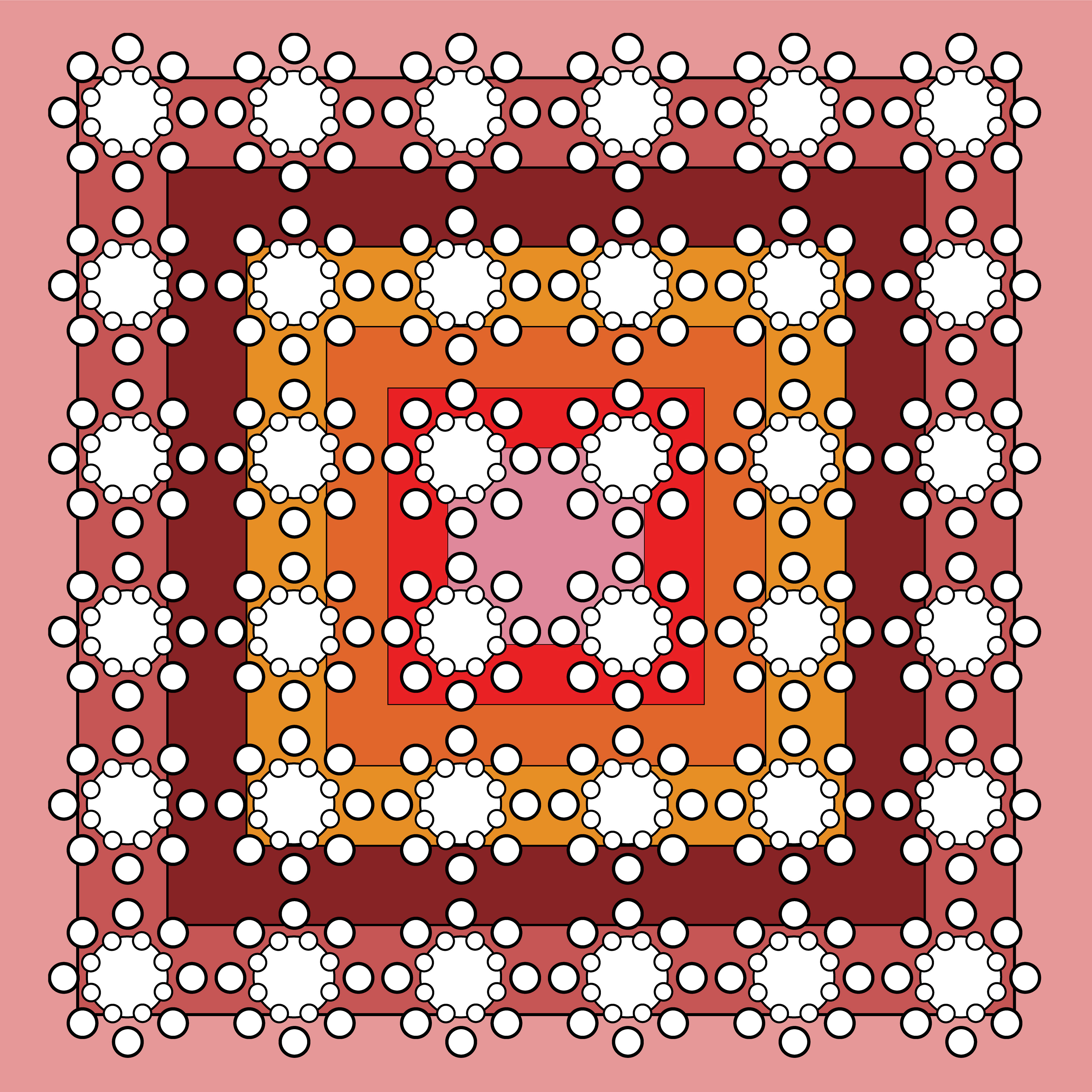 Snowball Rings, Digital Art, version 4, 2021