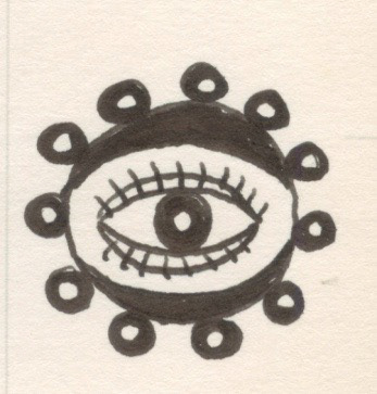 Night Vision Flower, Pen and Ink on Paper, 2001