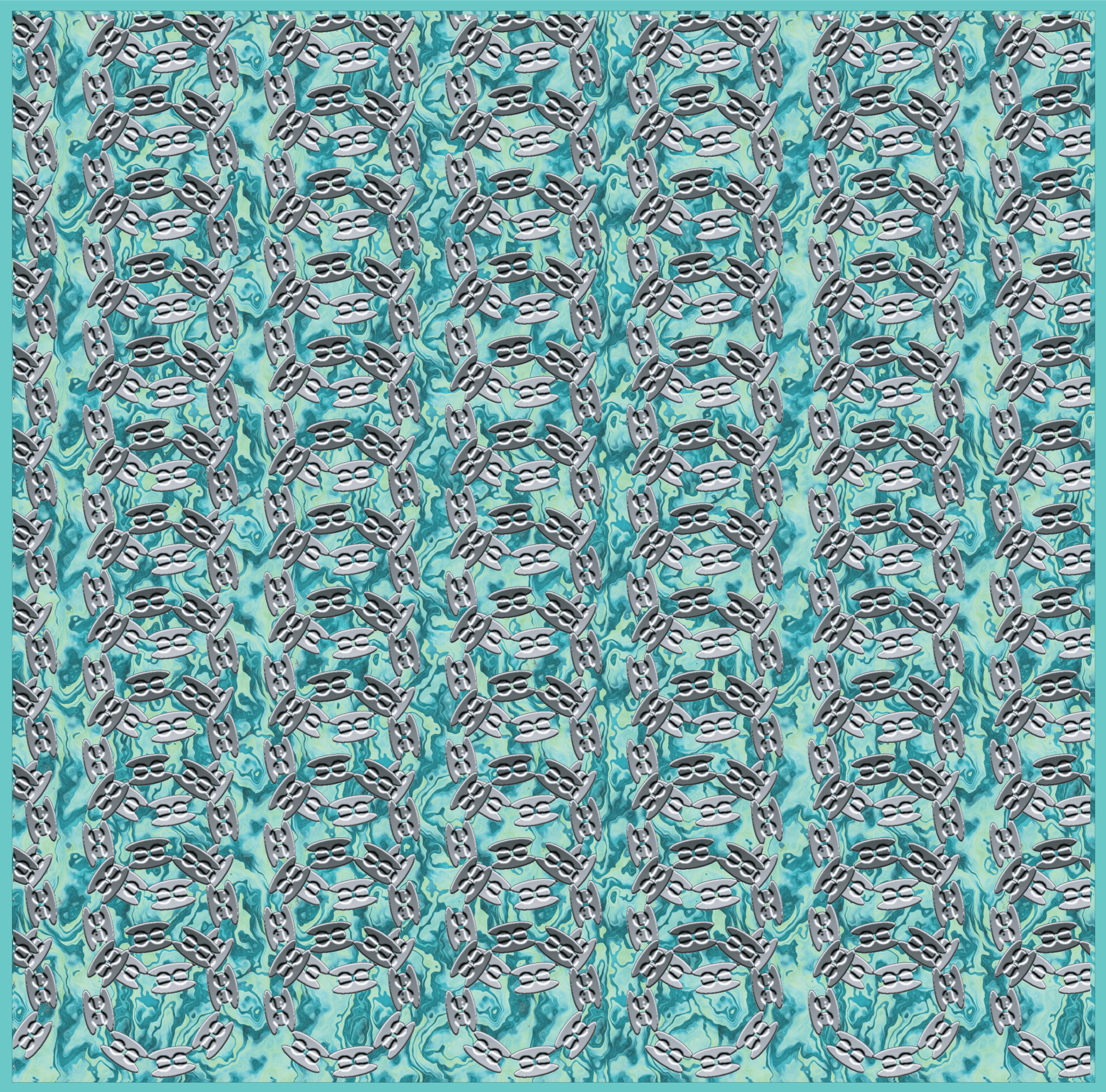 Bubble Cookie, Digital Art, Pattern 2, 2025