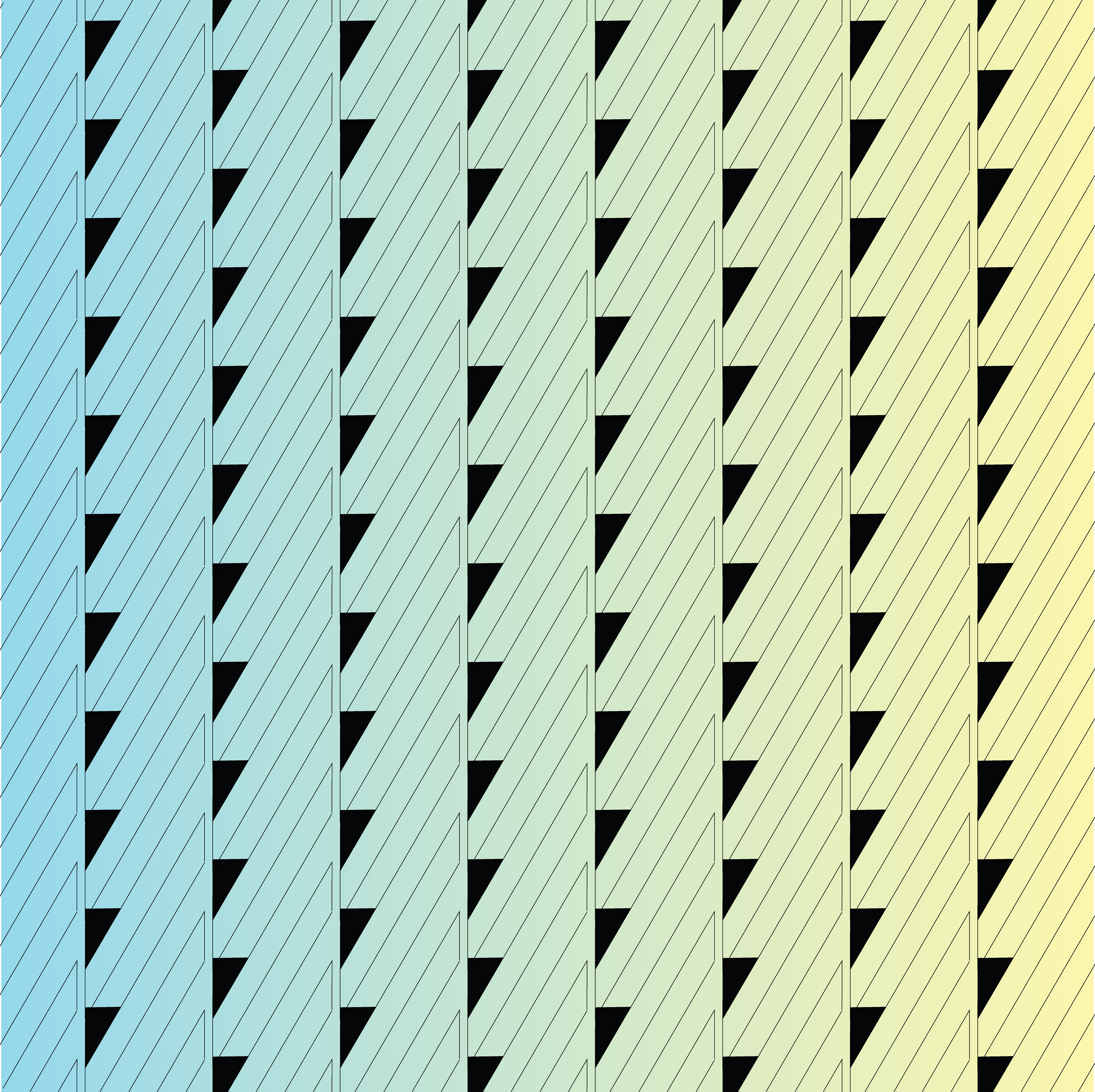 Stair Landing Pattern 1, Digital Art, 2020