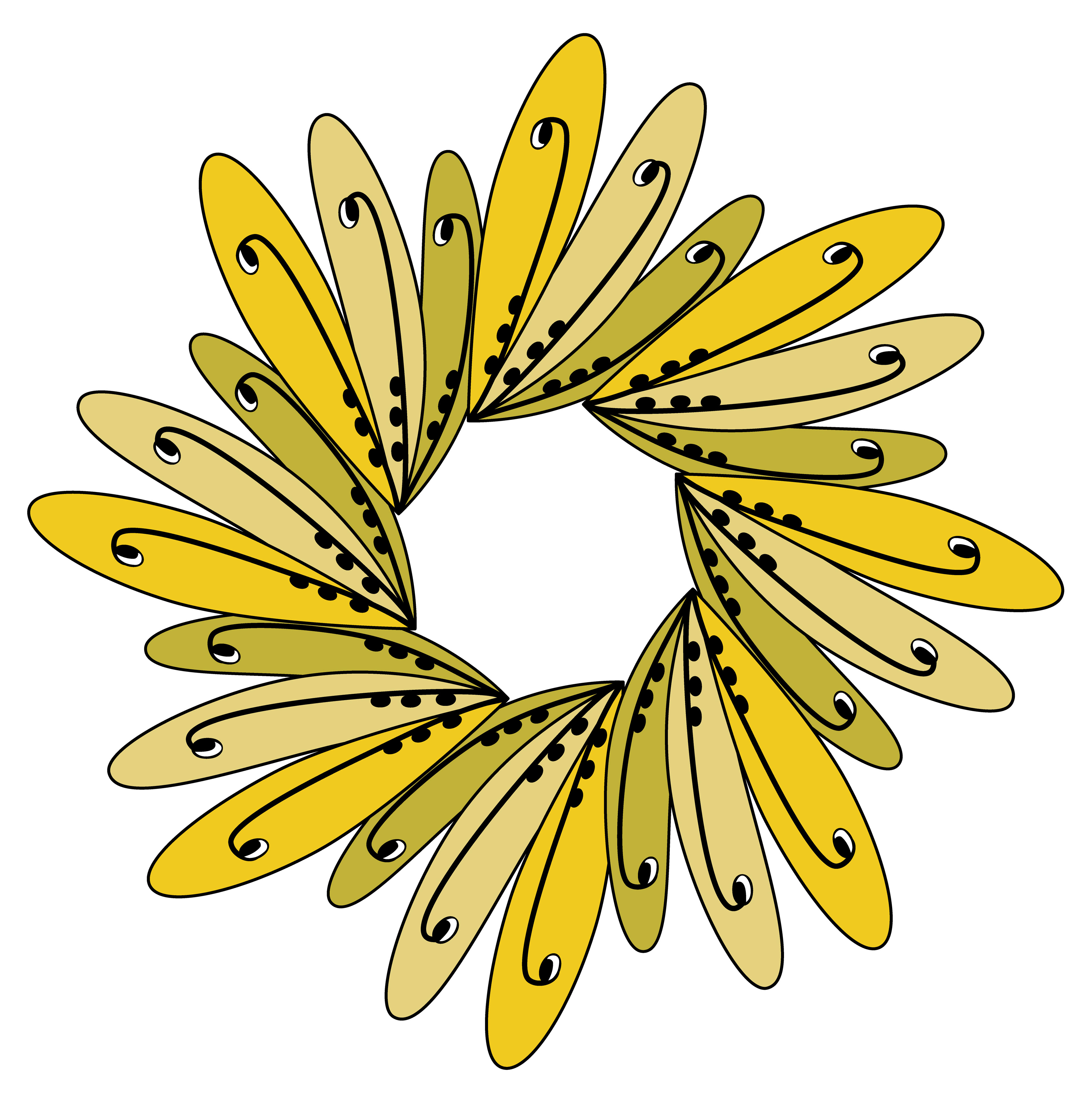 Sunrise Flower, Digital Art, Radial 2, 2025