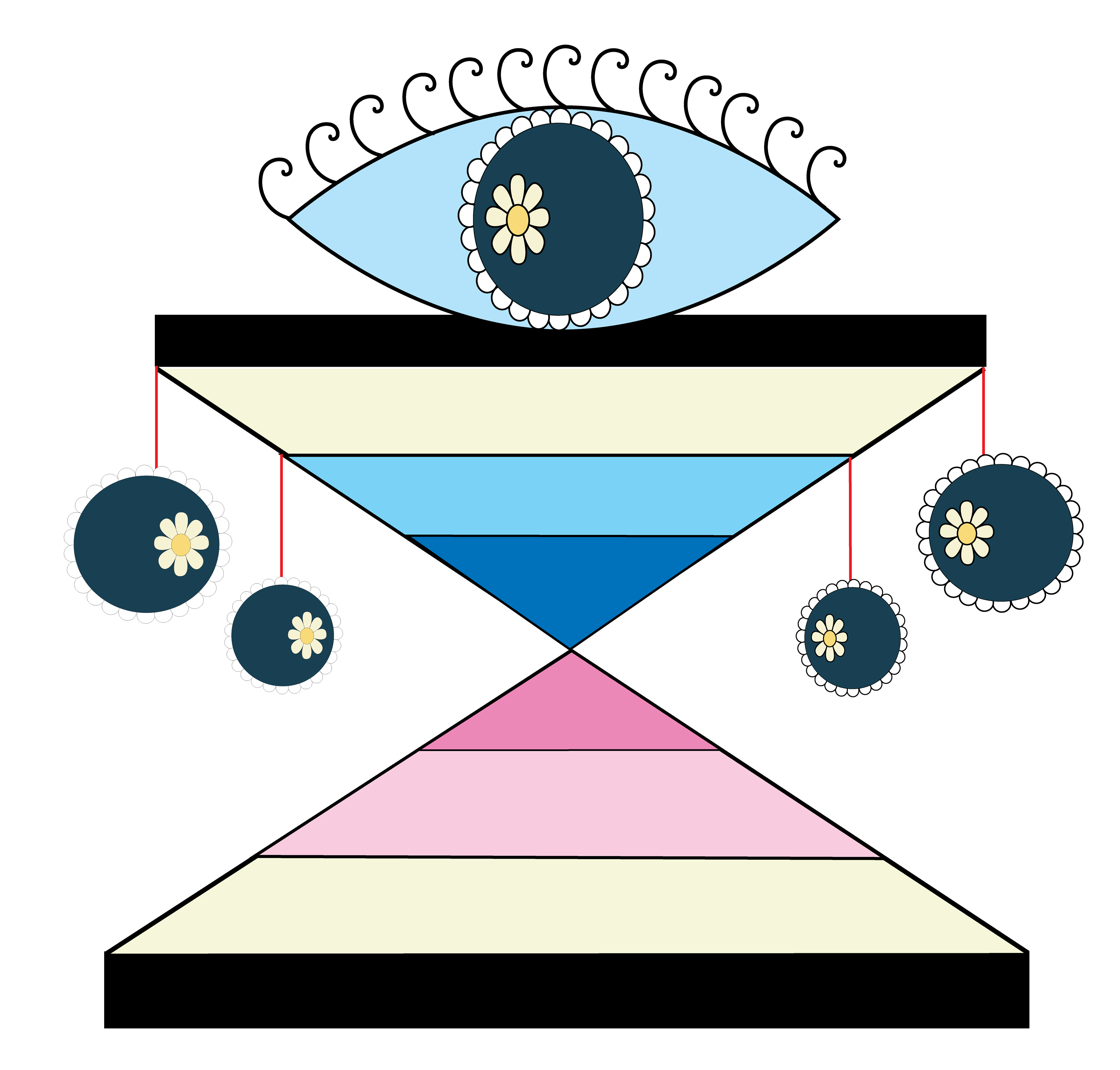 Flower Eye Girl, Digital Art, version 2, 2015