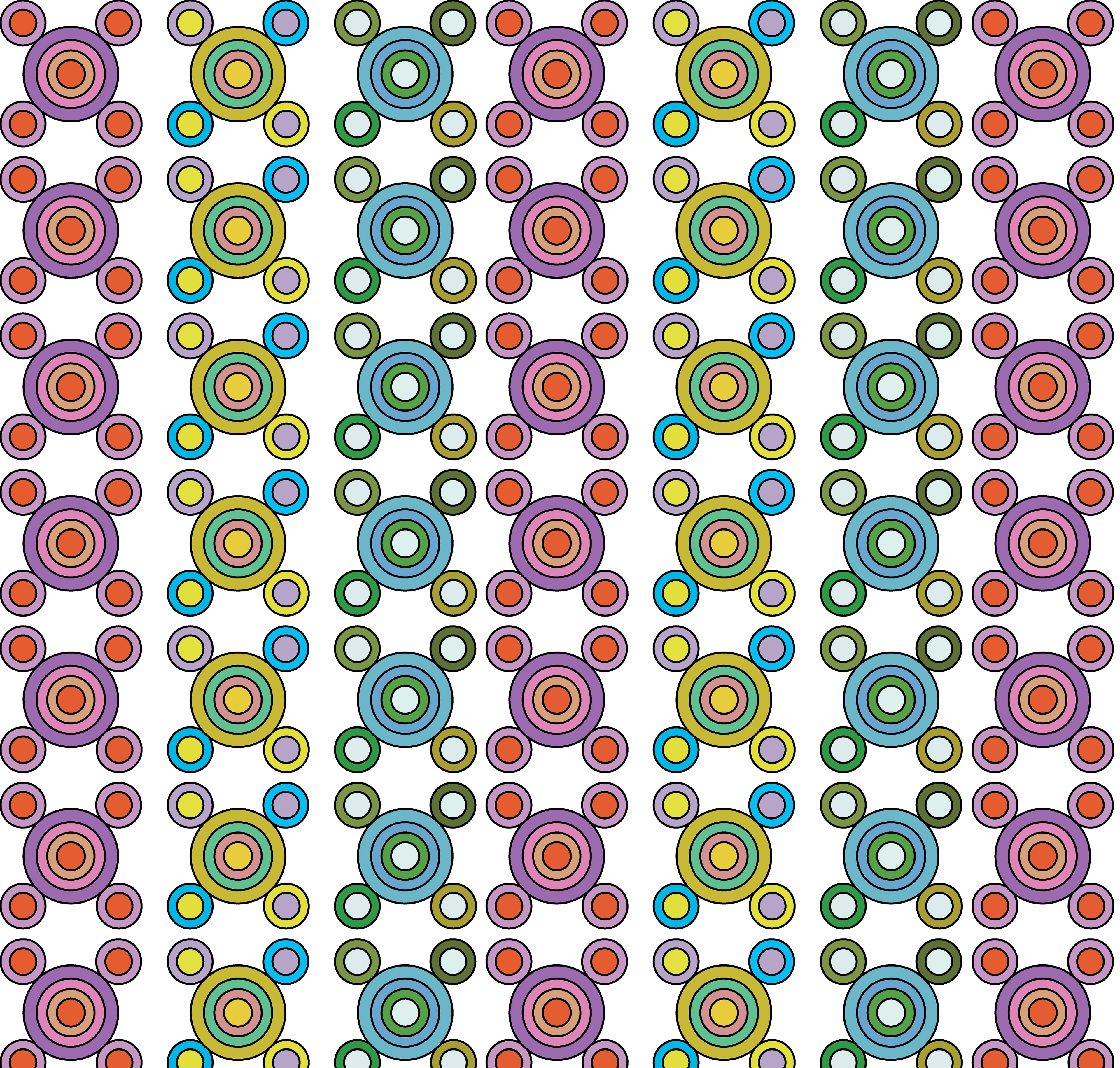 Spinning Dolly, Digital Art, Pattern 2, 2023