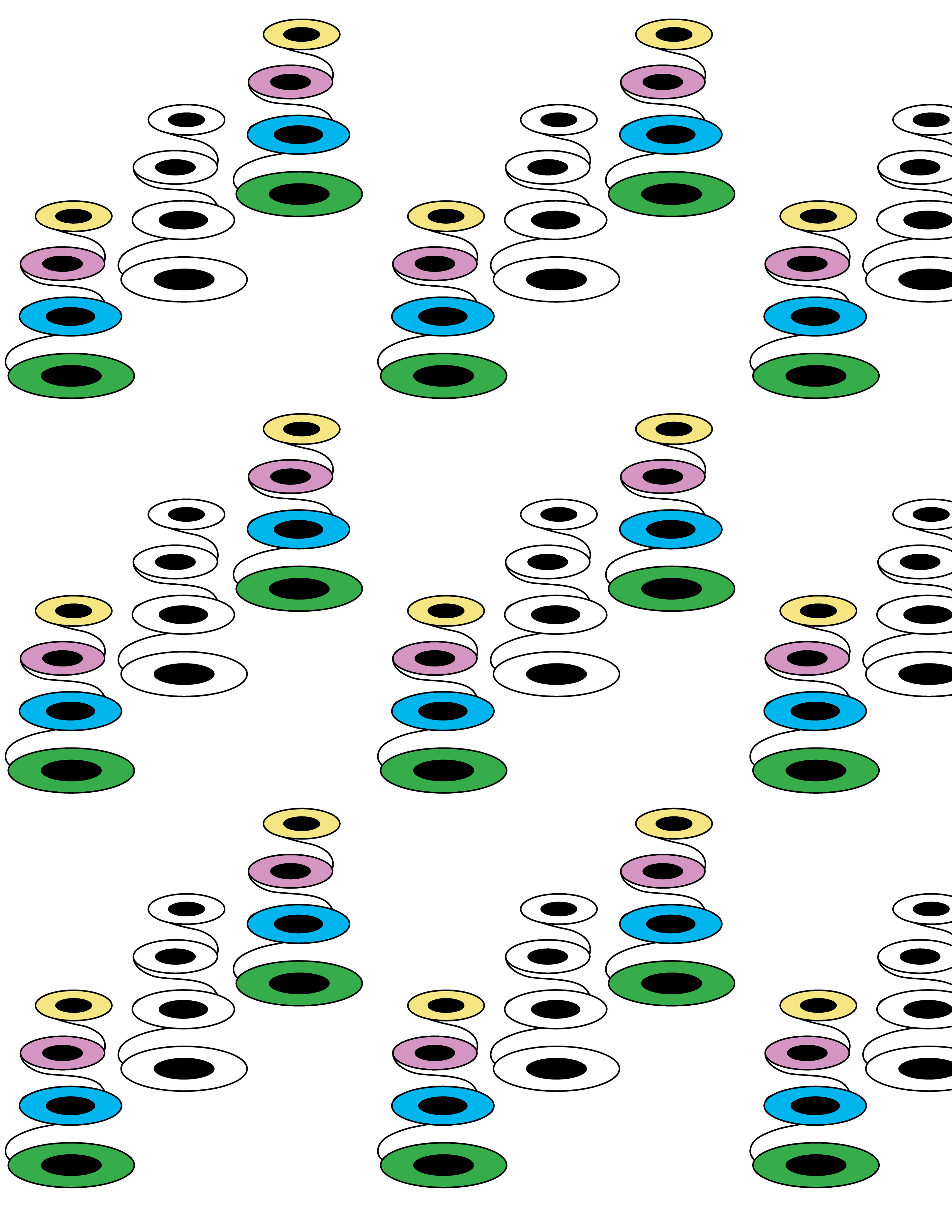 Light Rings, Digital Art, Pattern 3, 2025