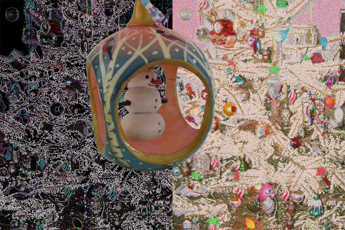 Ornament Snow Friend, digital art, 2009